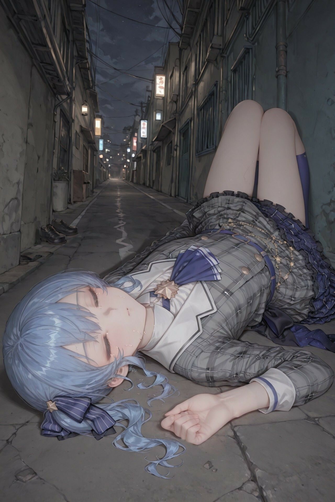 星街す〇せいの路地裏拘束レ〇プ サンプル画像2