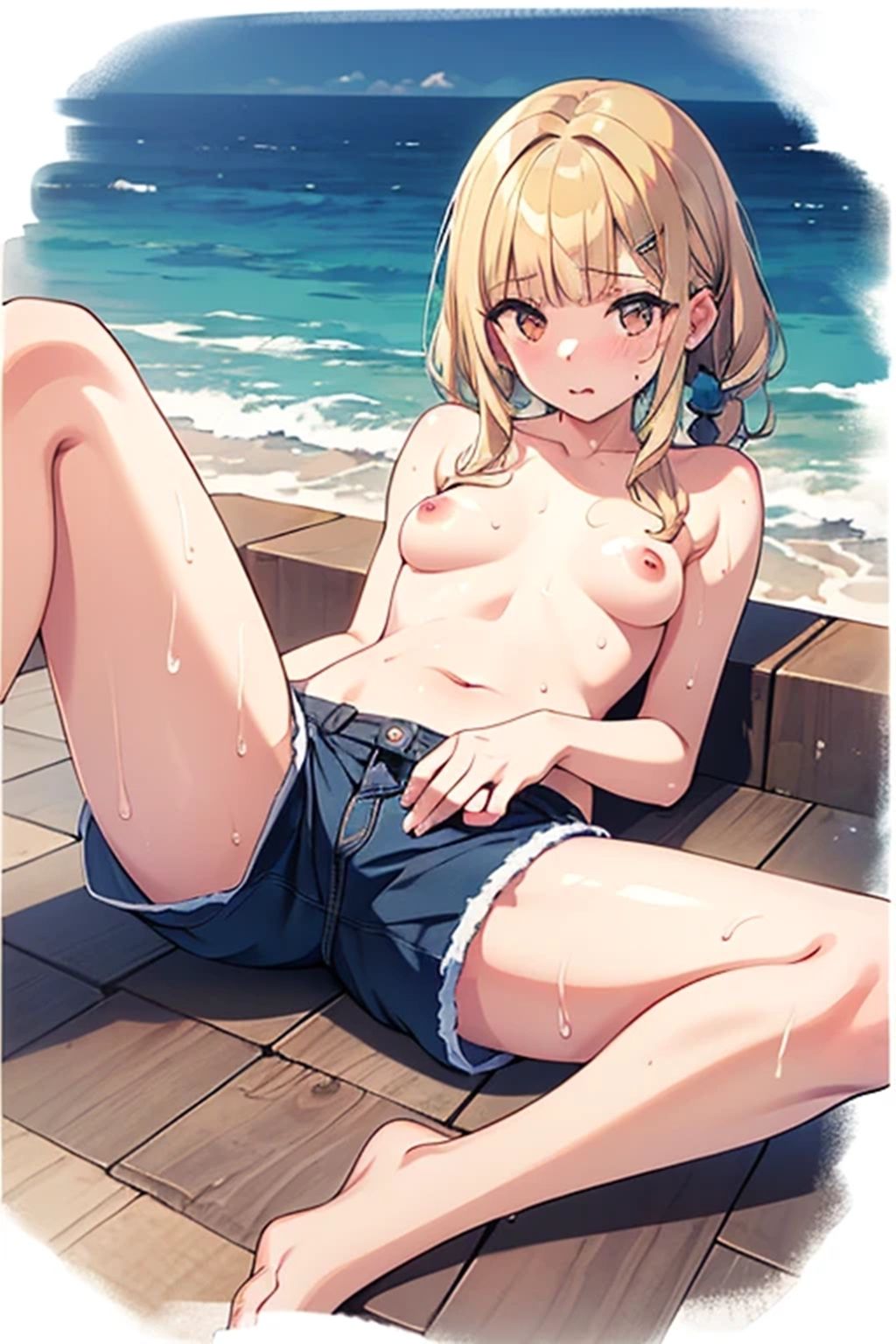 普乳の男水着ちゃれんじ！ サンプル画像6