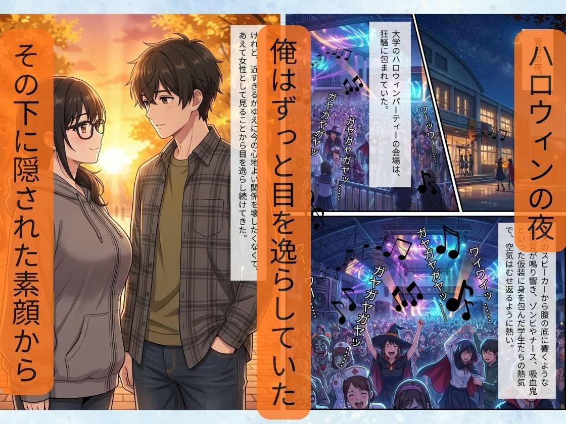 普段は眼鏡の地味っ娘な幼馴染が、ハロウィンでドスケベサキュバスになって俺の理性を壊しに来た。 サンプル画像4