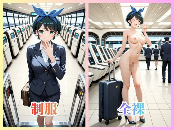 更〇瑠夏さん 空港での本当の姿！ サンプル画像1