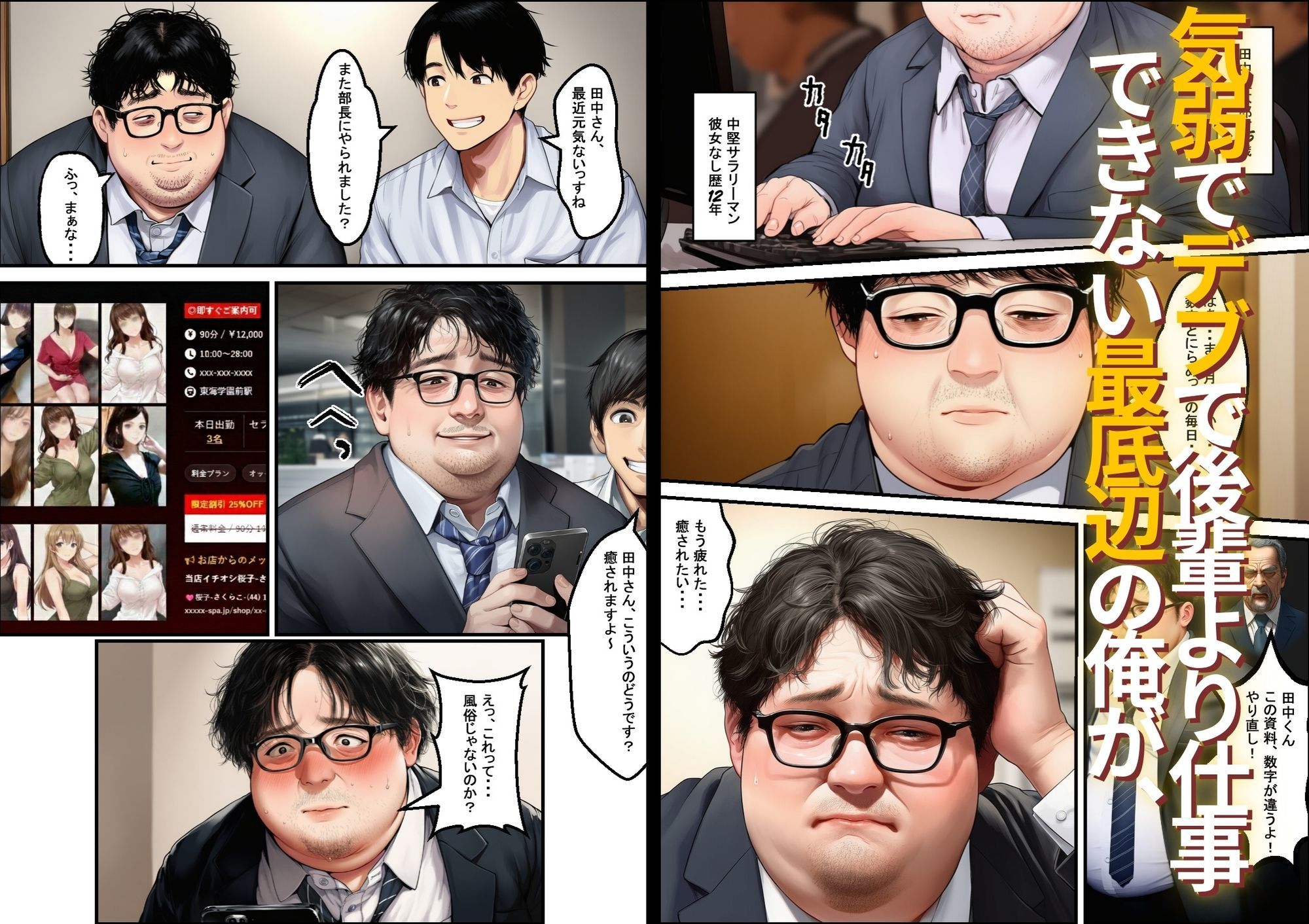 最底辺の俺がメンエスに沼って開花する話 サンプル画像1