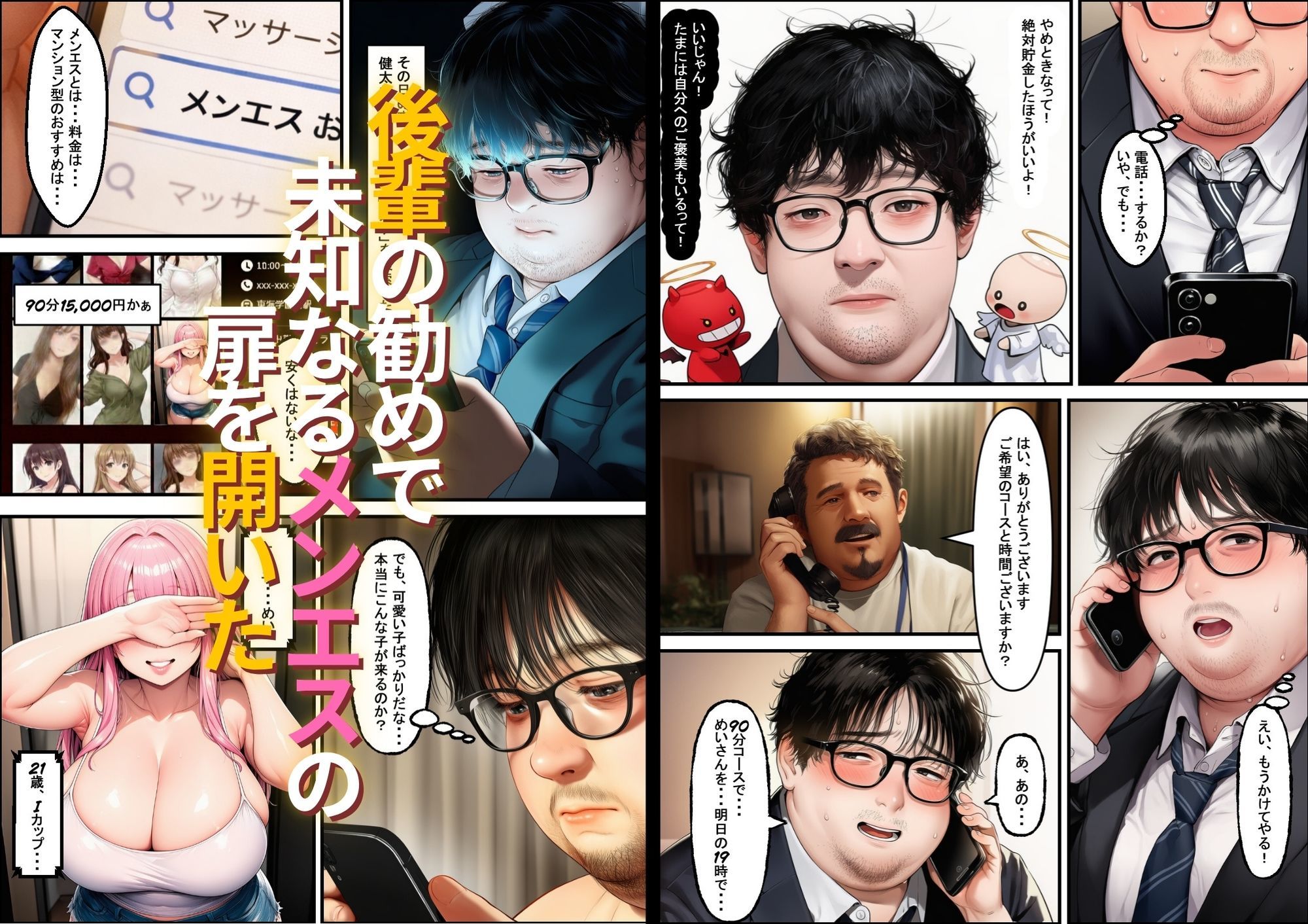 最底辺の俺がメンエスに沼って開花する話 サンプル画像2