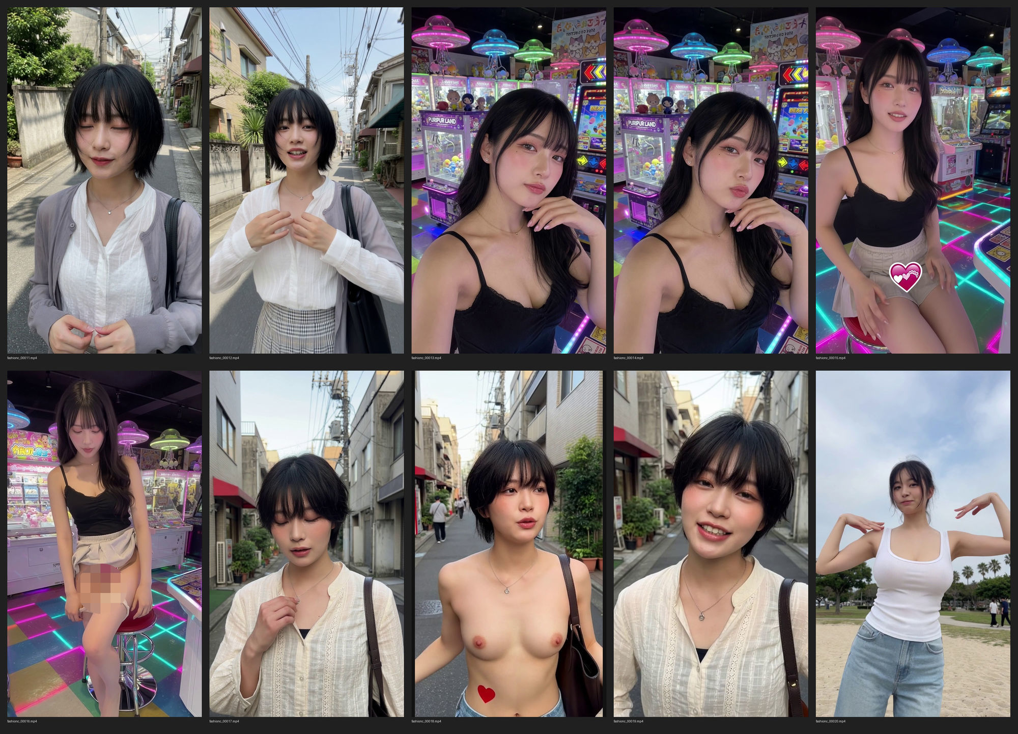 最新AI！  今日のコーデ？裸が一番！上も下も脱いでみた＋他  約9分 サンプル画像2