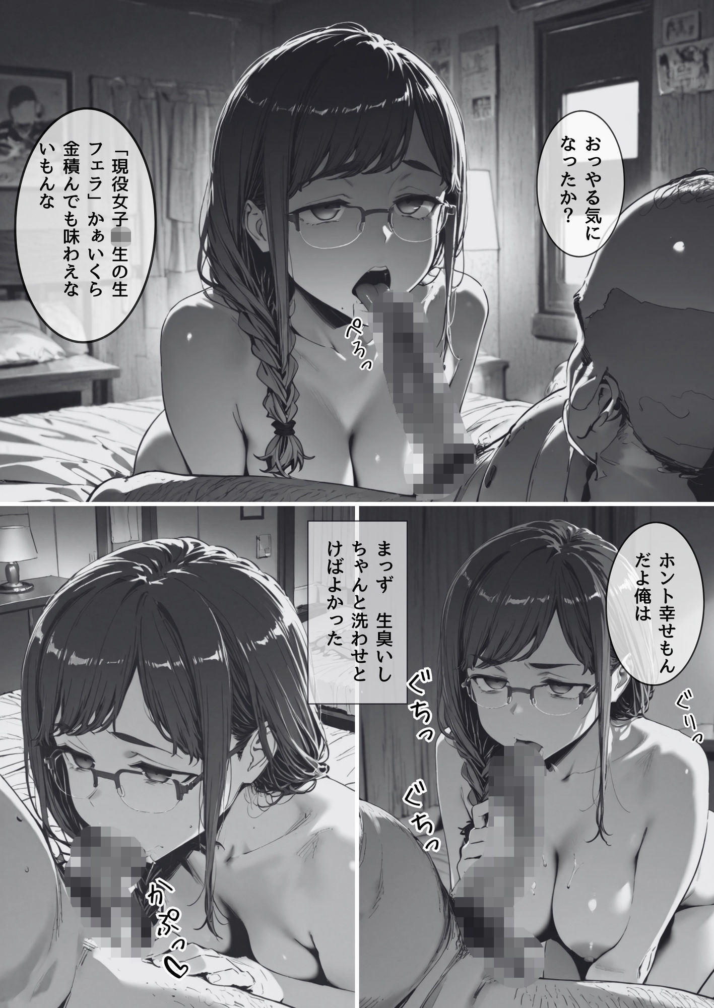 月曜日のた〇わ  裏アカJKが弱みを握られてラブホに連泊で生セックス＆お薬漬けにされる話 サンプル画像4