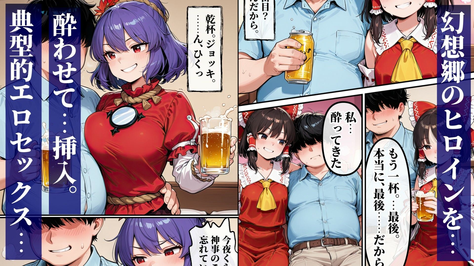 東方宅飲晩酌記〜欲望が、理性より先に落ちる サンプル画像2