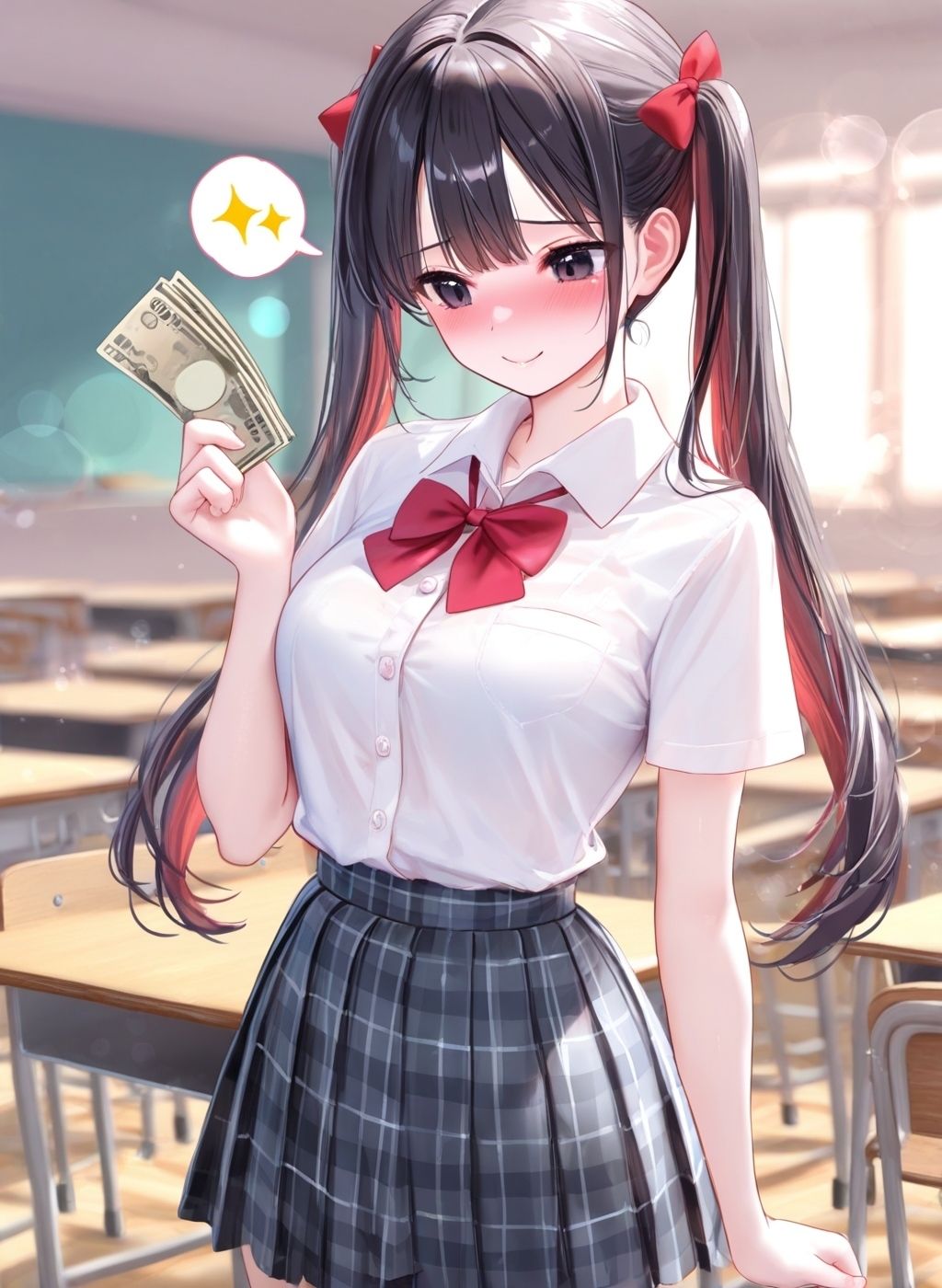 校内売春 学校でお小遣いを稼ぐ女子たち サンプル画像1