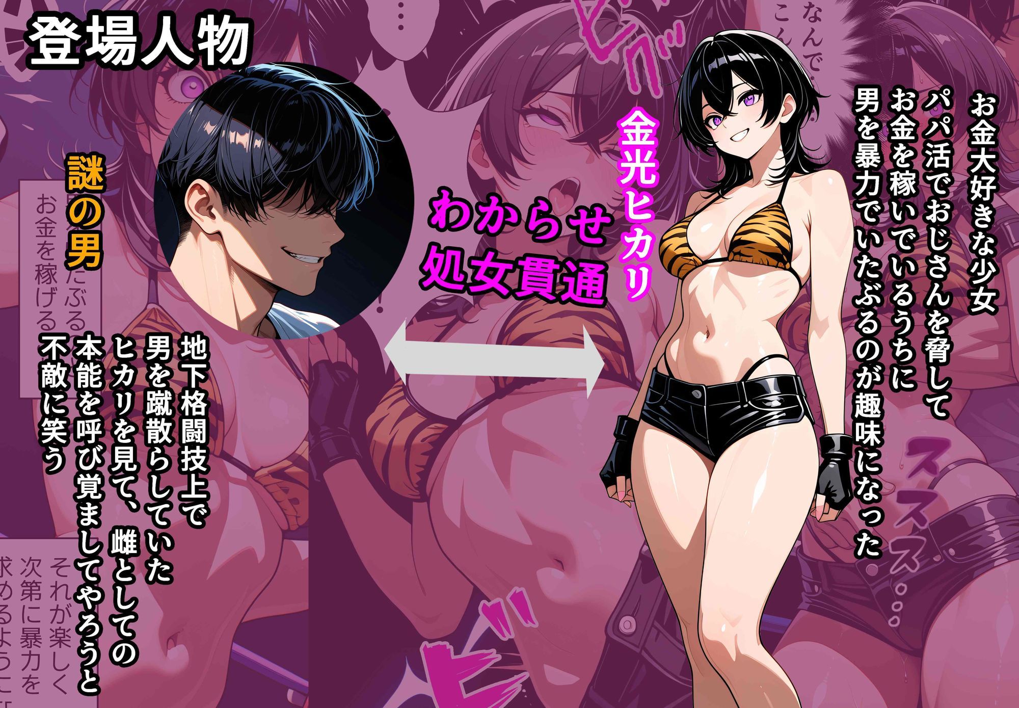 格闘少女わからせ快楽堕ち サンプル画像1