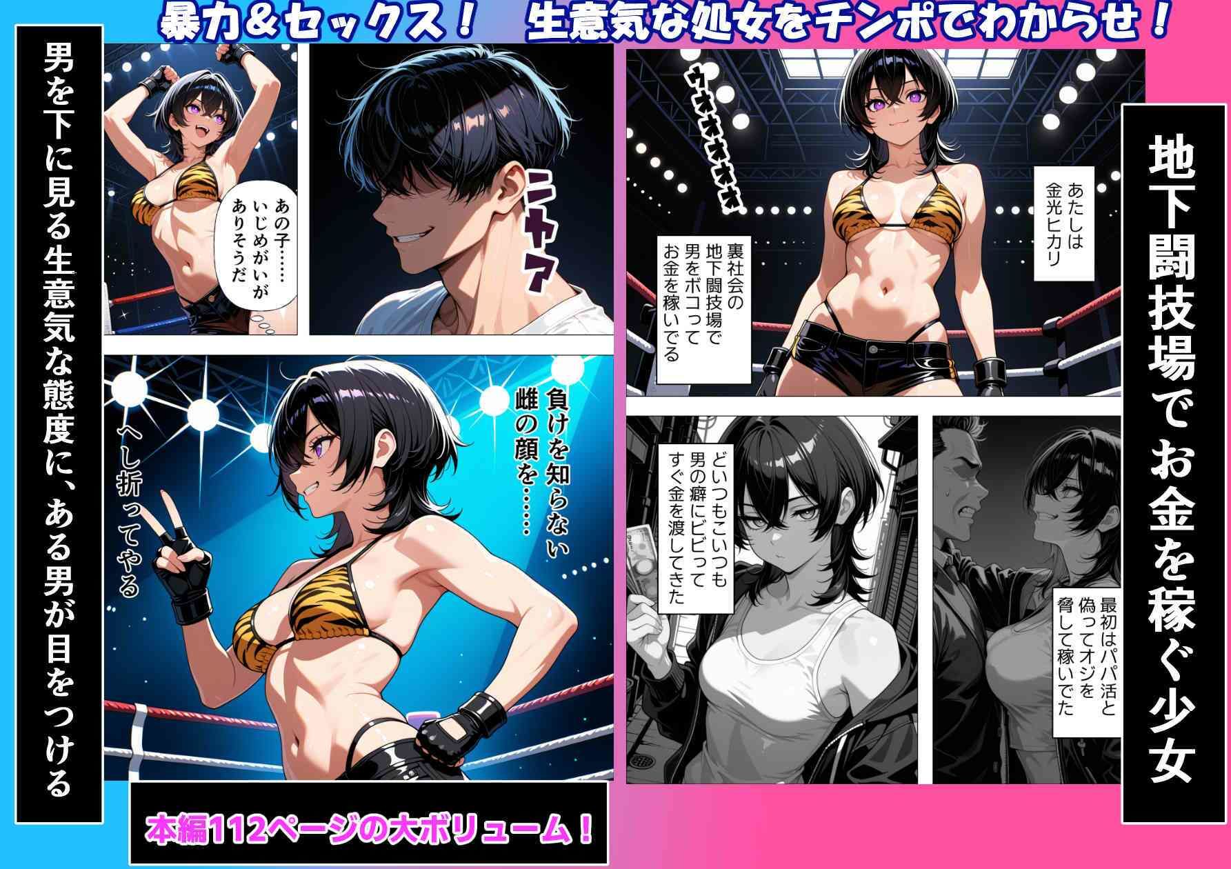 格闘少女わからせ快楽堕ち サンプル画像2