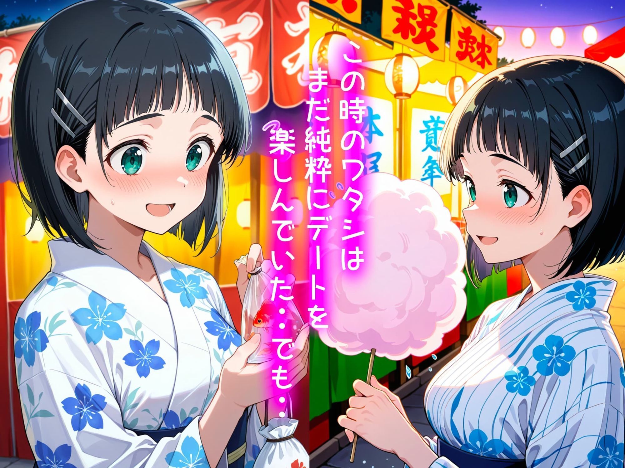 桐ヶ谷直葉の処女喪失物語〜夏祭り編〜 サンプル画像2