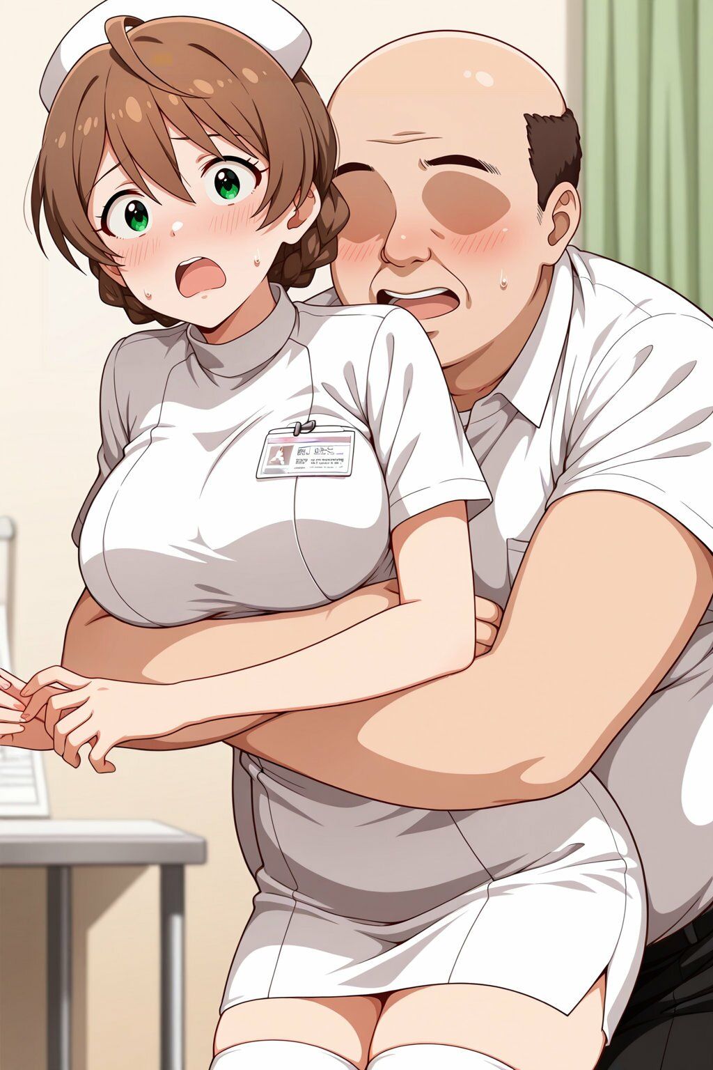 桜守●織  ナースでキモおじ強●性接待 サンプル画像2