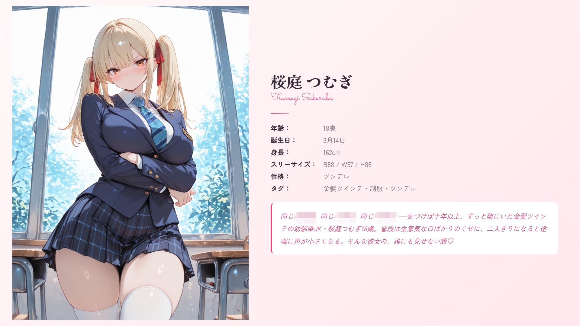 桜庭つむぎ18歳〜金髪ツインテールの生意気JKと秘密の放課後〜 サンプル画像1