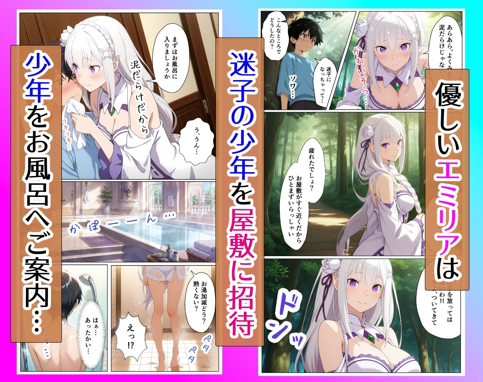森で迷った僕を拾ったのはエ〇リアとレ〇でした〜屋敷で始まる種付け三昧の夏休み〜 サンプル画像2