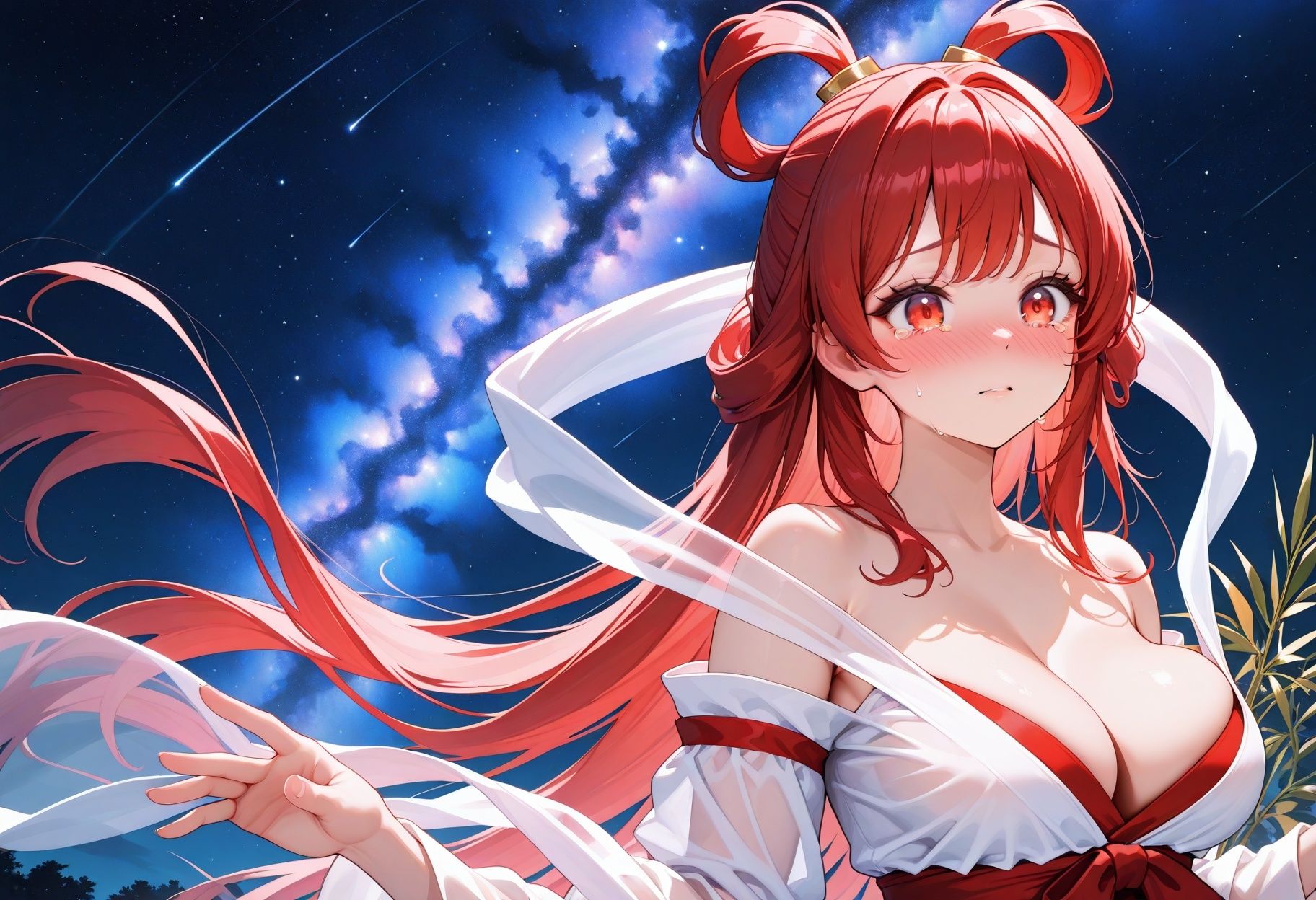 欲求不満なお姫様 〜エッチな願いも叶えて種付け連続絶頂の七夕の夜〜 サンプル画像1