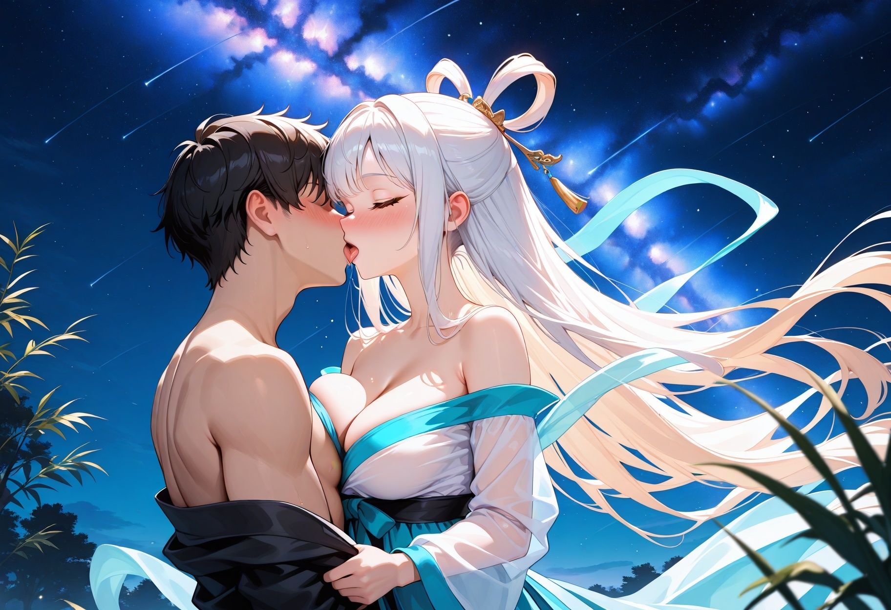 欲求不満なお姫様 〜エッチな願いも叶えて種付け連続絶頂の七夕の夜〜 サンプル画像2