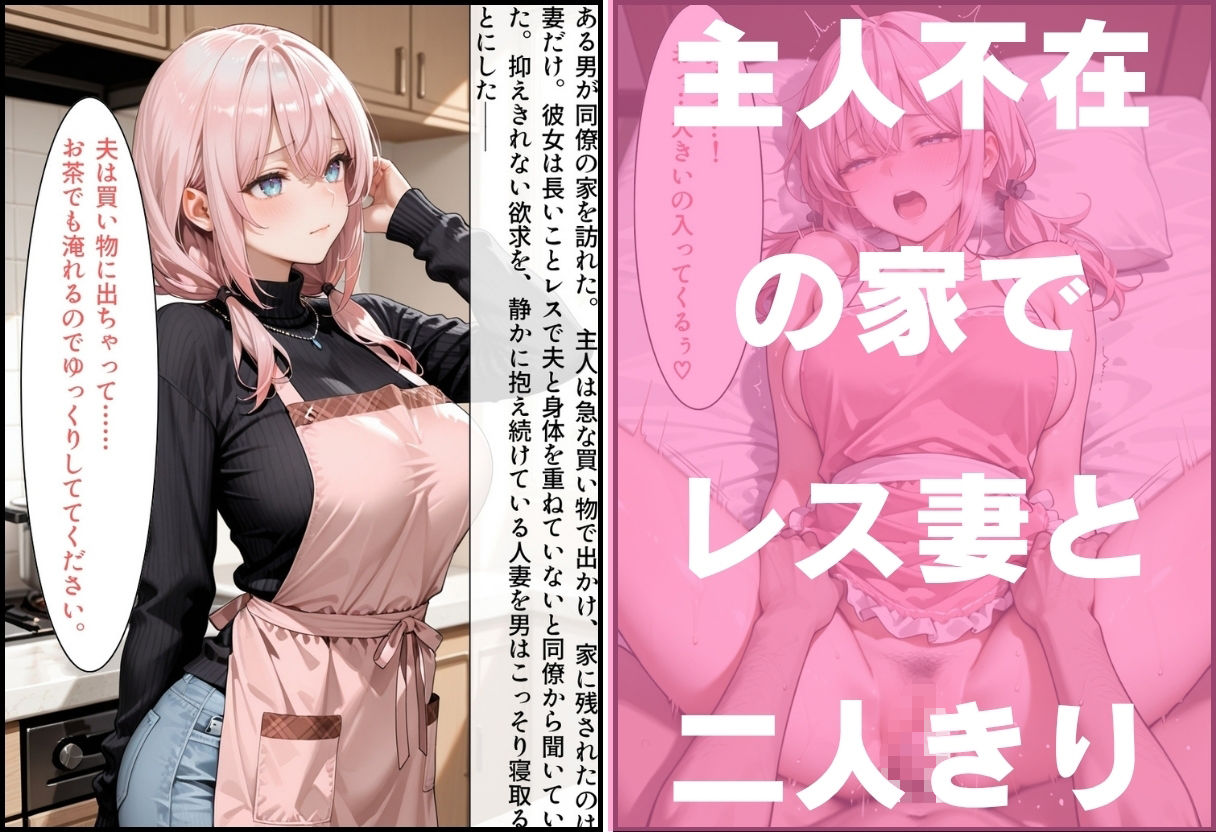 欲求不満レス人妻 夫の同僚にNTRされる話 〜夫不在 秘密の寝取られ中出し〜 サンプル画像1