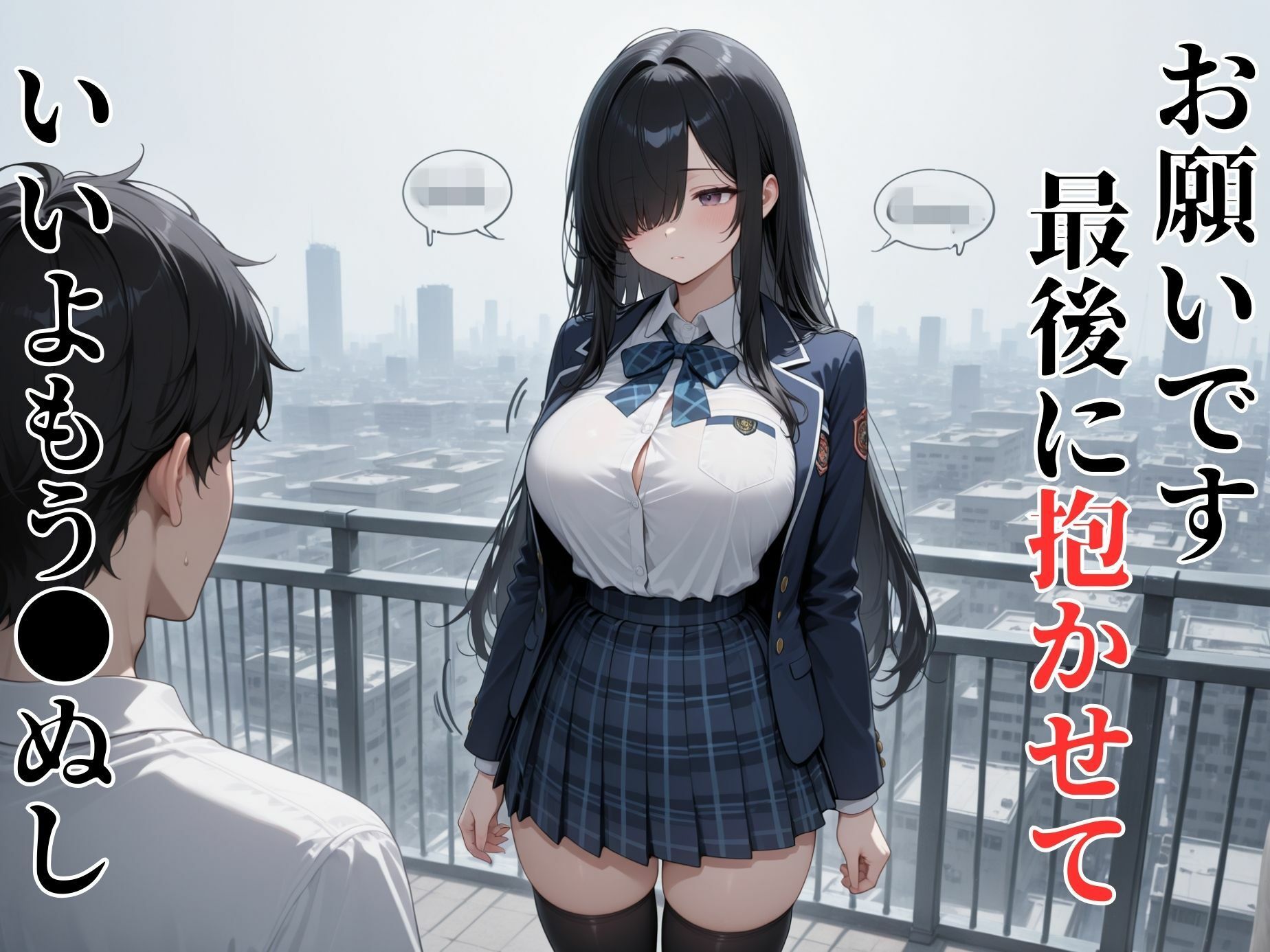 死ぬ前にヤらせて。自●直前の女子校生にえっちを懇願する童貞男子 サンプル画像2