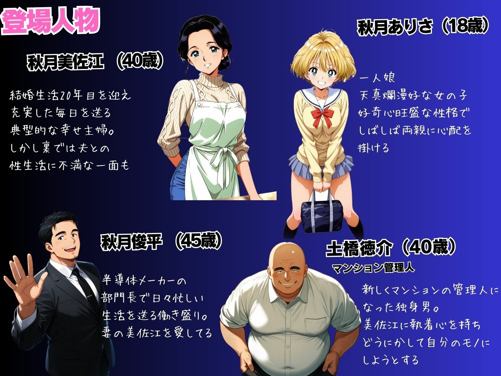 母娘娯楽2〜管理人の罠に堕ちた母娘〜  美佐江（母）の章（中編） サンプル画像1