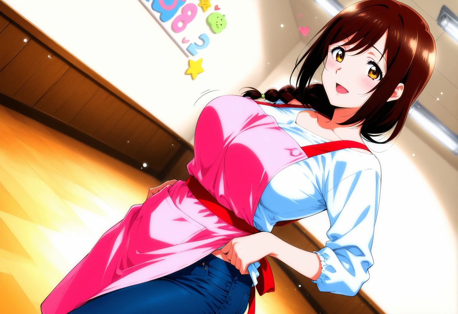母性溢れる！ 色気ムンムン爆乳保育士さんでバブりたい サンプル画像1