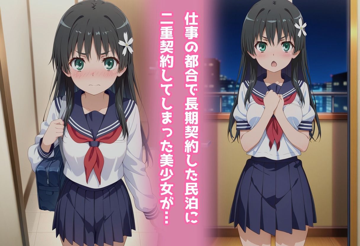 民泊トラブル！？…美少女と突然の強●ルームシェア性活 〜佐●涙子編〜 サンプル画像1