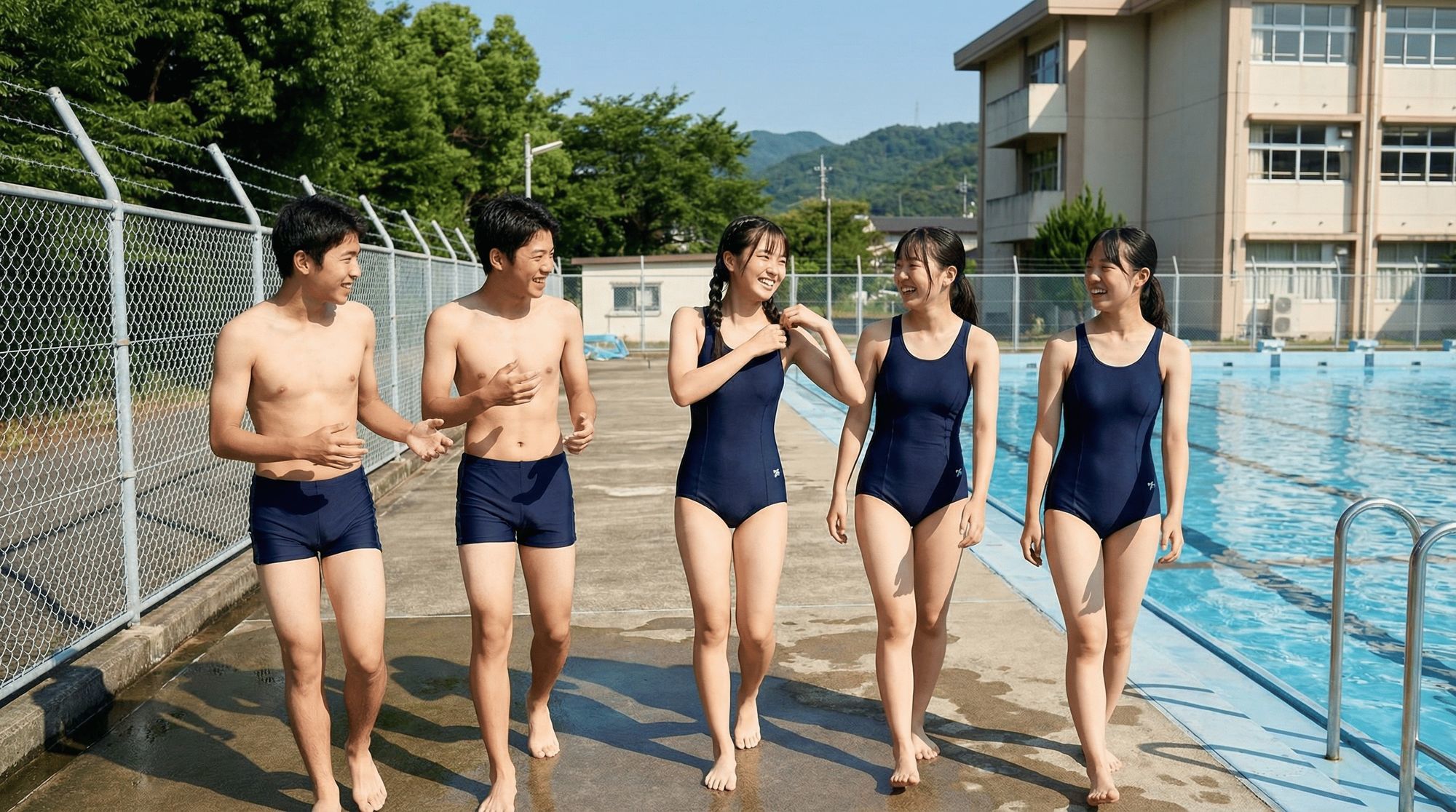 水泳授業の様子 サンプル画像4