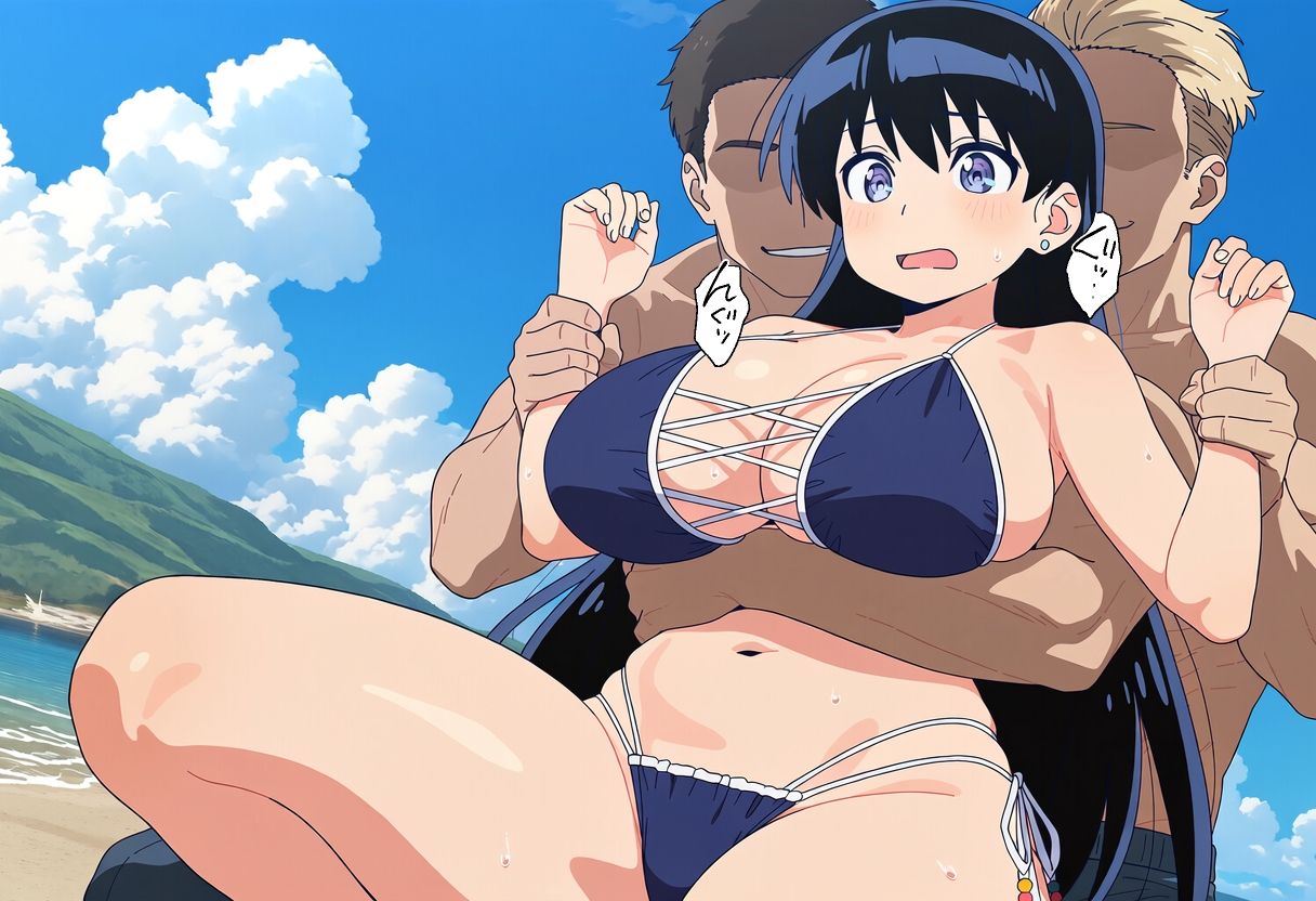 水着の鉱物女子とラブラブエッチ＆NTRエッチ サンプル画像4
