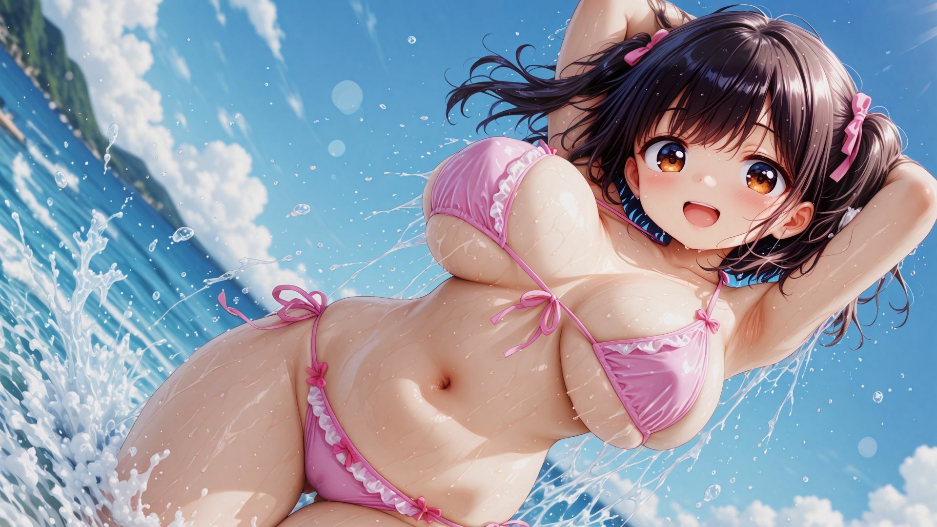 水着グラビア〜真夏のさいみんビーチ〜 サンプル画像1