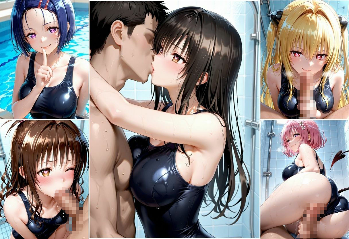 水着撮影会  8キャラ  500枚 サンプル画像3