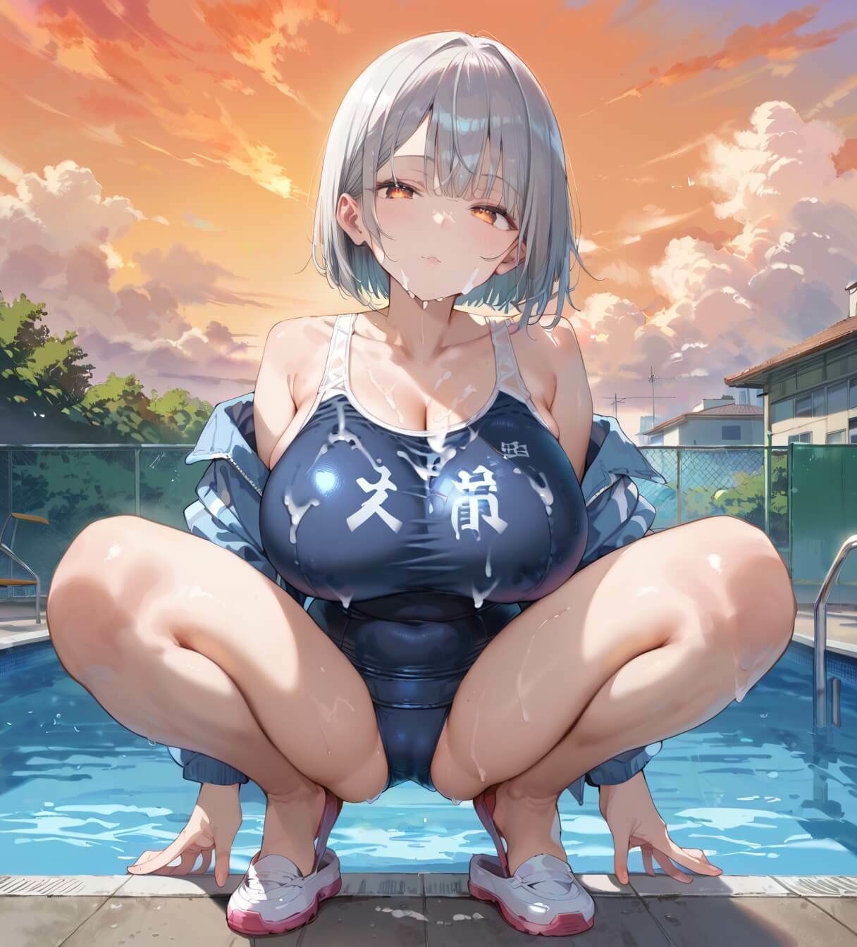 水着美女たちに、夕焼けバックに熱血指導！3★360P サンプル画像7