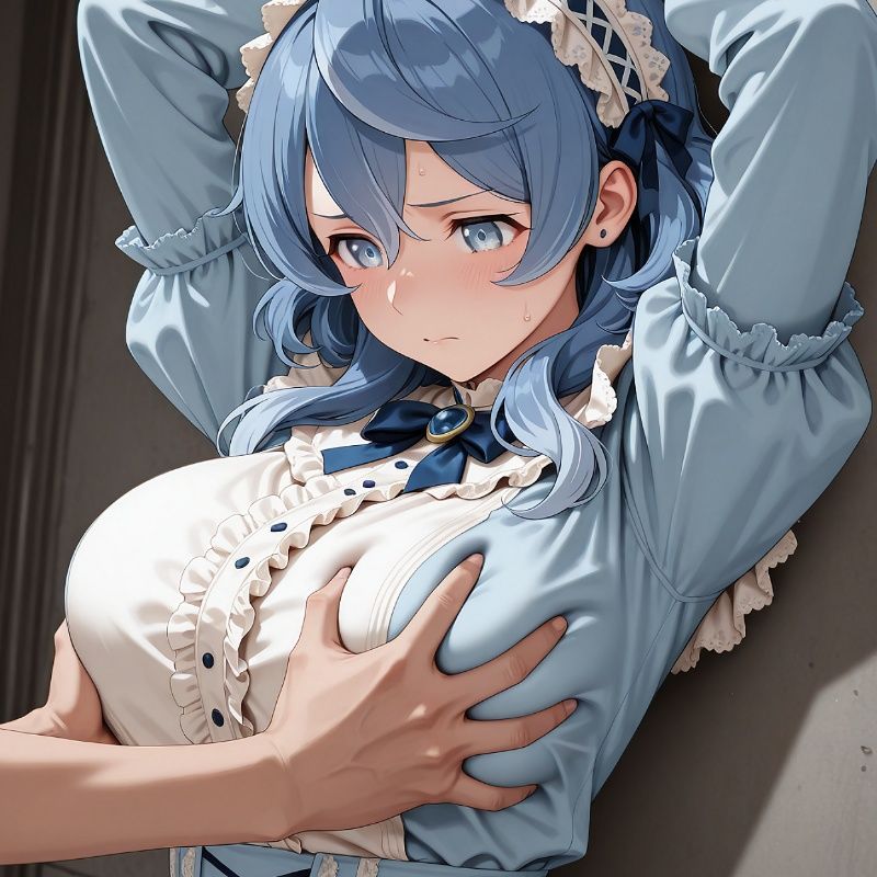 水色ゆるふわフリル縛り サンプル画像2