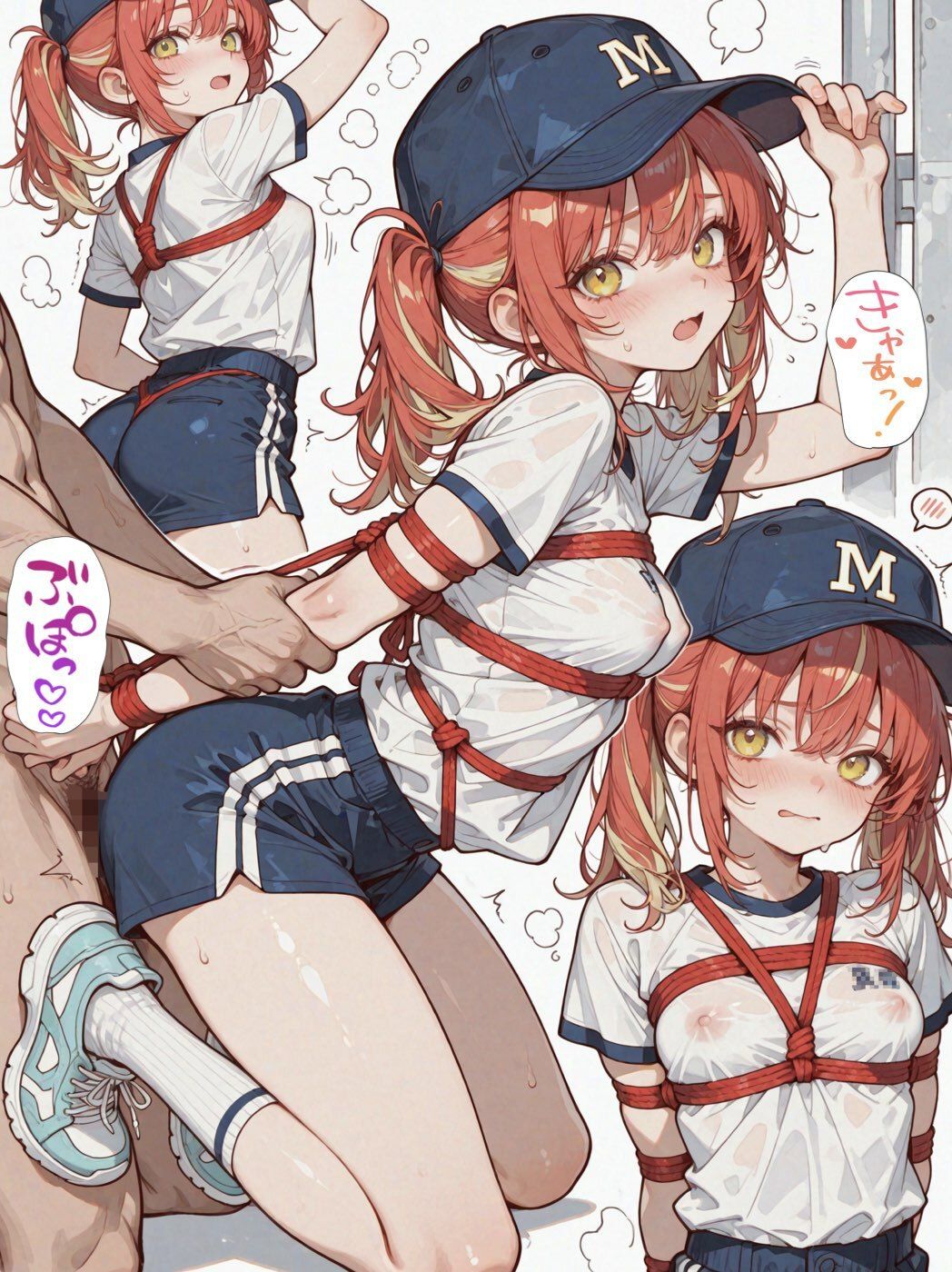 汗だくボディはハメ放題の生オナホ！性欲盛んなスポーツ女子を緊縛種付け！！ サンプル画像4