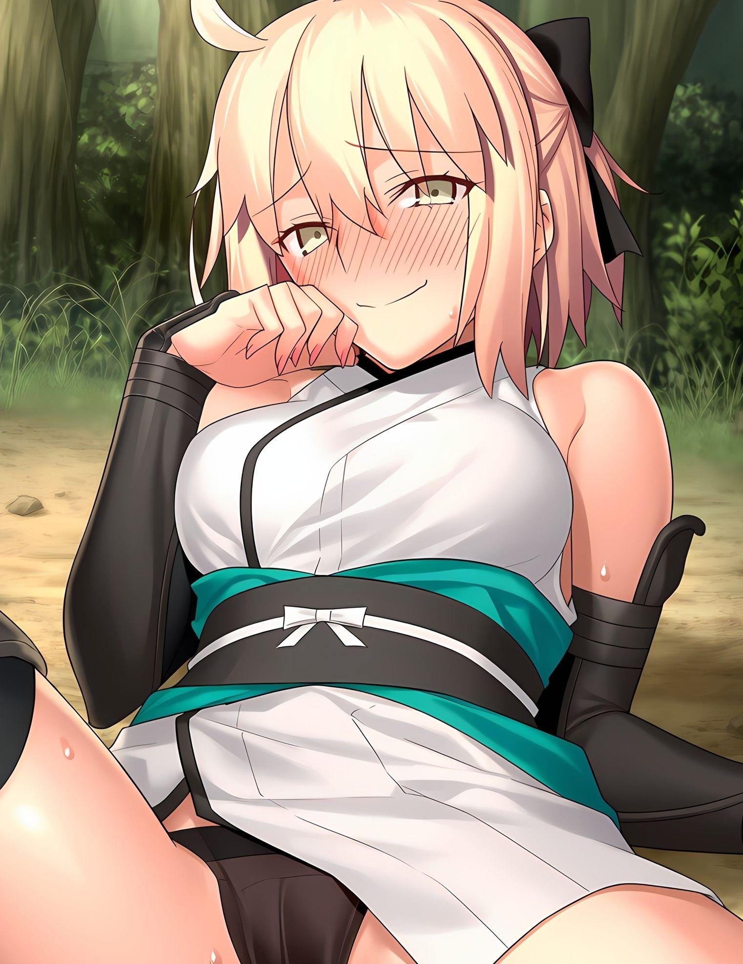 沖田ちゃんのエッチなAIイラスト集 サンプル画像4