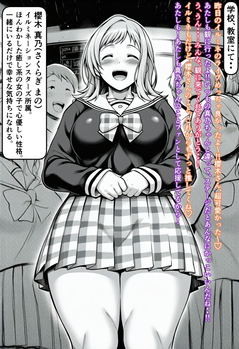 洗脳されたアイドルがラブラブ彼女になって妊娠・出産する話 サンプル画像1