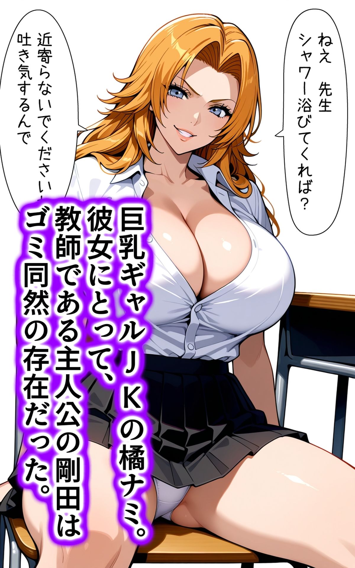 洗脳電波で性指導 生意気な巨乳ギャルJKの常識を書き換え洗脳支配し、エッチな命令で俺のオモチャにした話 サンプル画像1