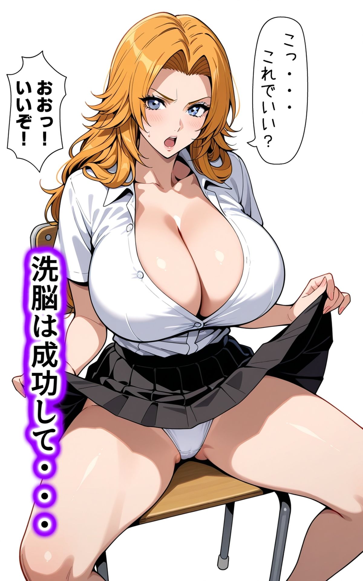 洗脳電波で性指導 生意気な巨乳ギャルJKの常識を書き換え洗脳支配し、エッチな命令で俺のオモチャにした話 サンプル画像4