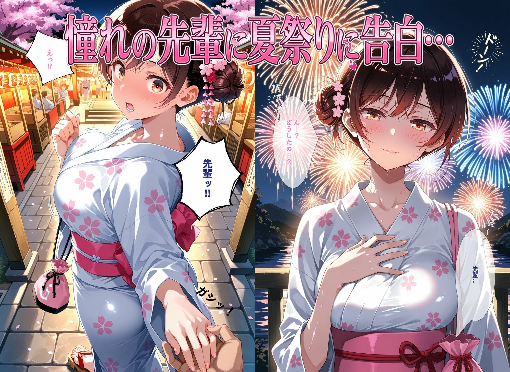 浴衣アヘハメ失禁録〜他人の前でブチ犯●れ、漏らし狂うメス彼女のすべて〜  〜一〇瀬ちづる  前編〜 サンプル画像2