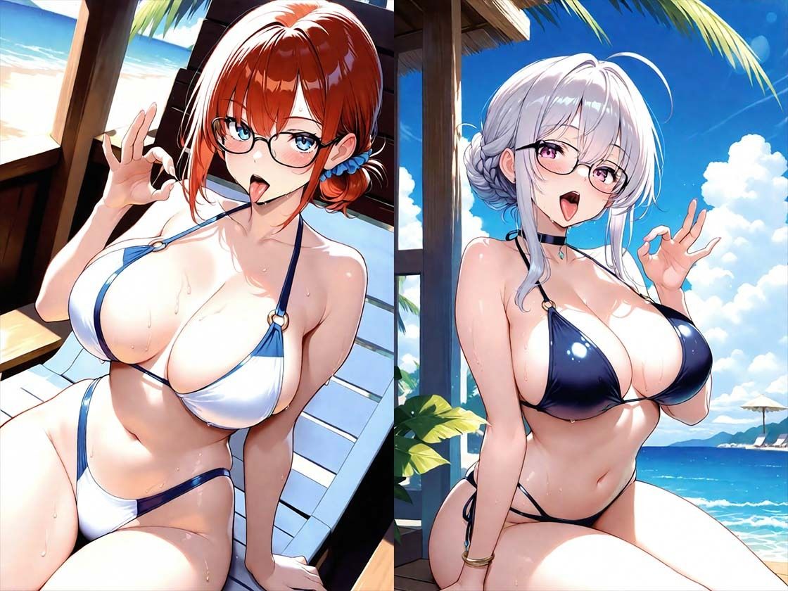 海水浴場の誘惑お姉さんには勝てません！！ 夏の思い出が刺激的すぎ！  サービス精神が旺盛すぎる件 サンプル画像2