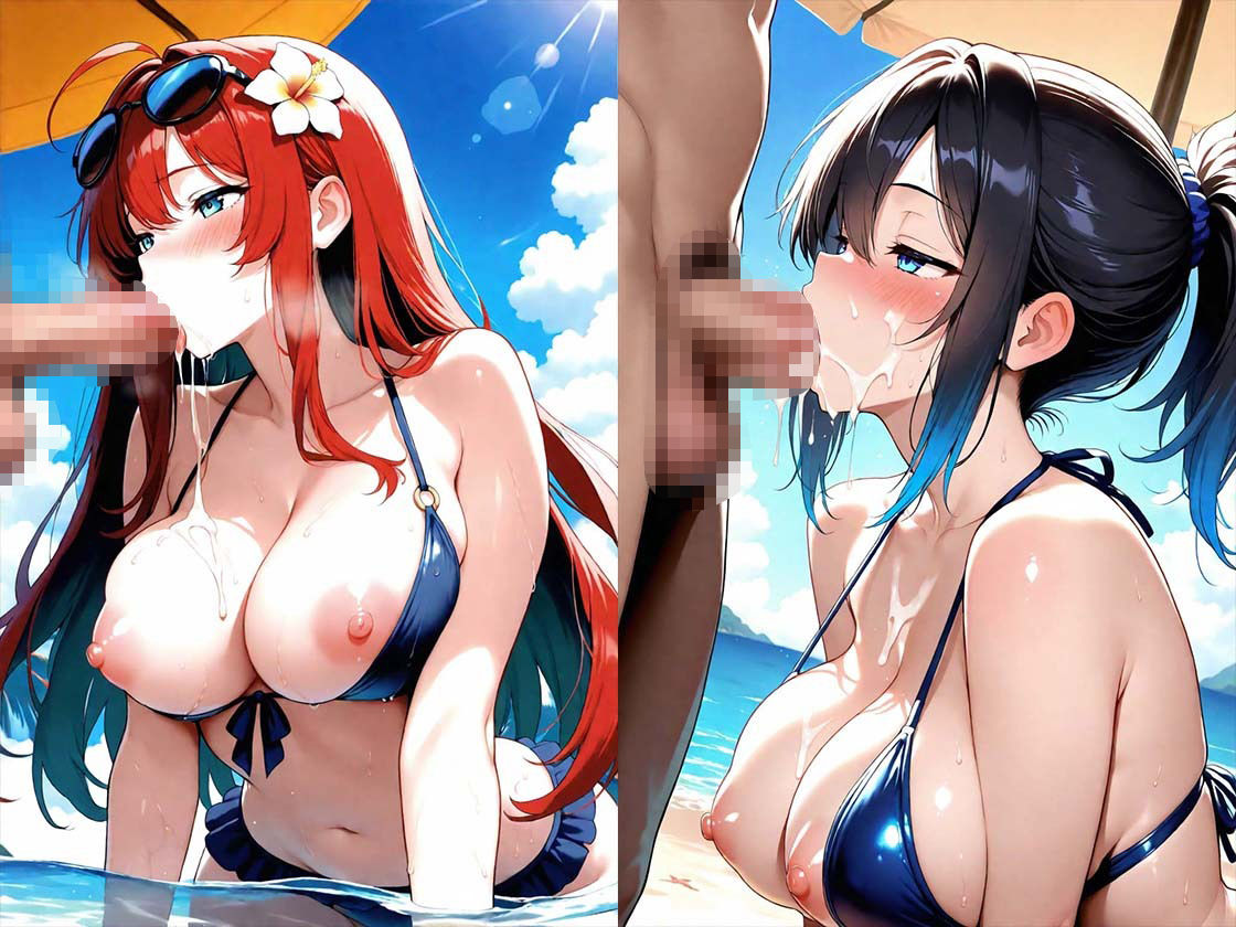 海水浴場の誘惑お姉さんには勝てません！！ 夏の思い出が刺激的すぎ！  サービス精神が旺盛すぎる件 サンプル画像3