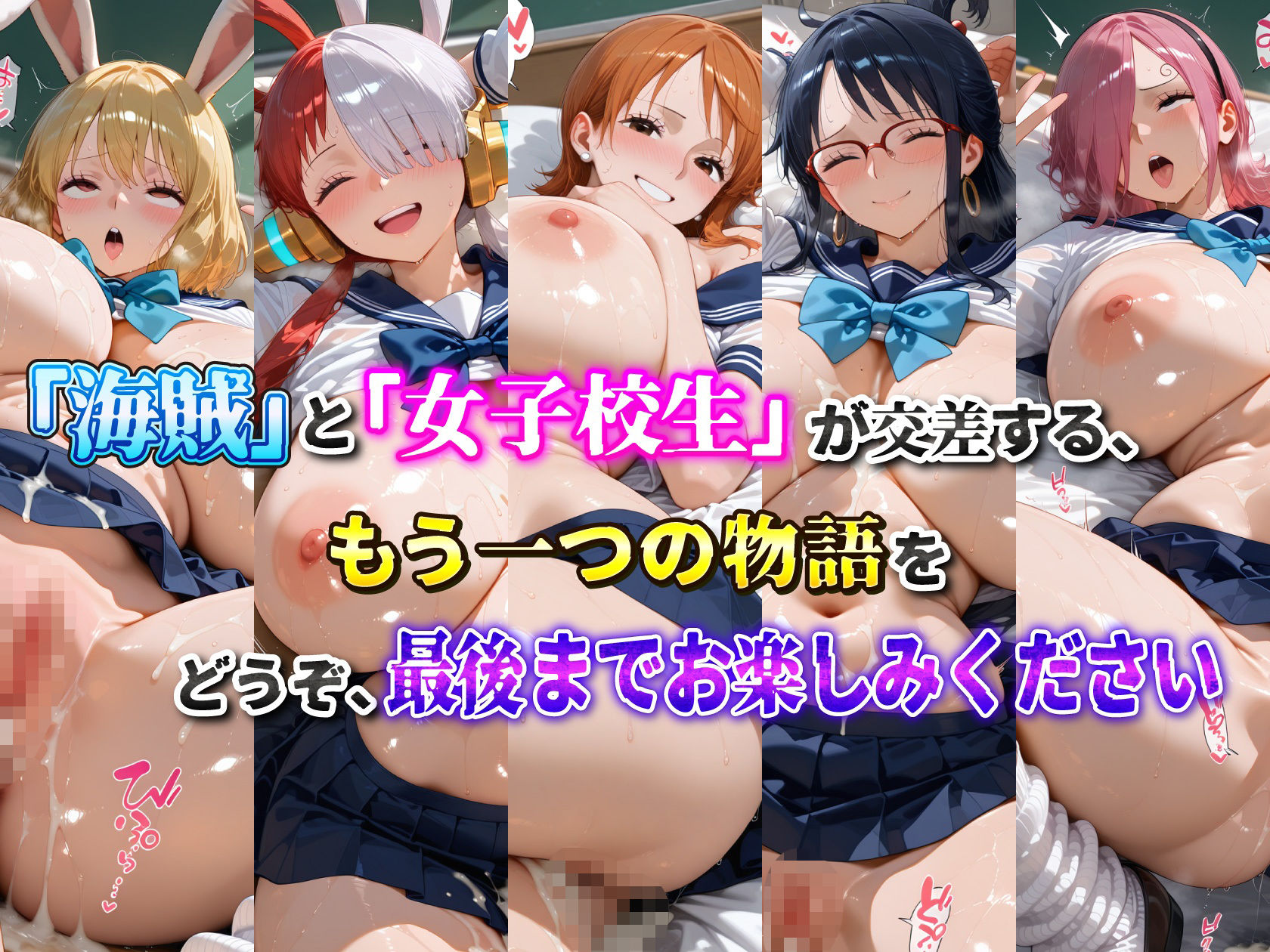 海賊美女5人、制服でただの女の子になる2 サンプル画像10