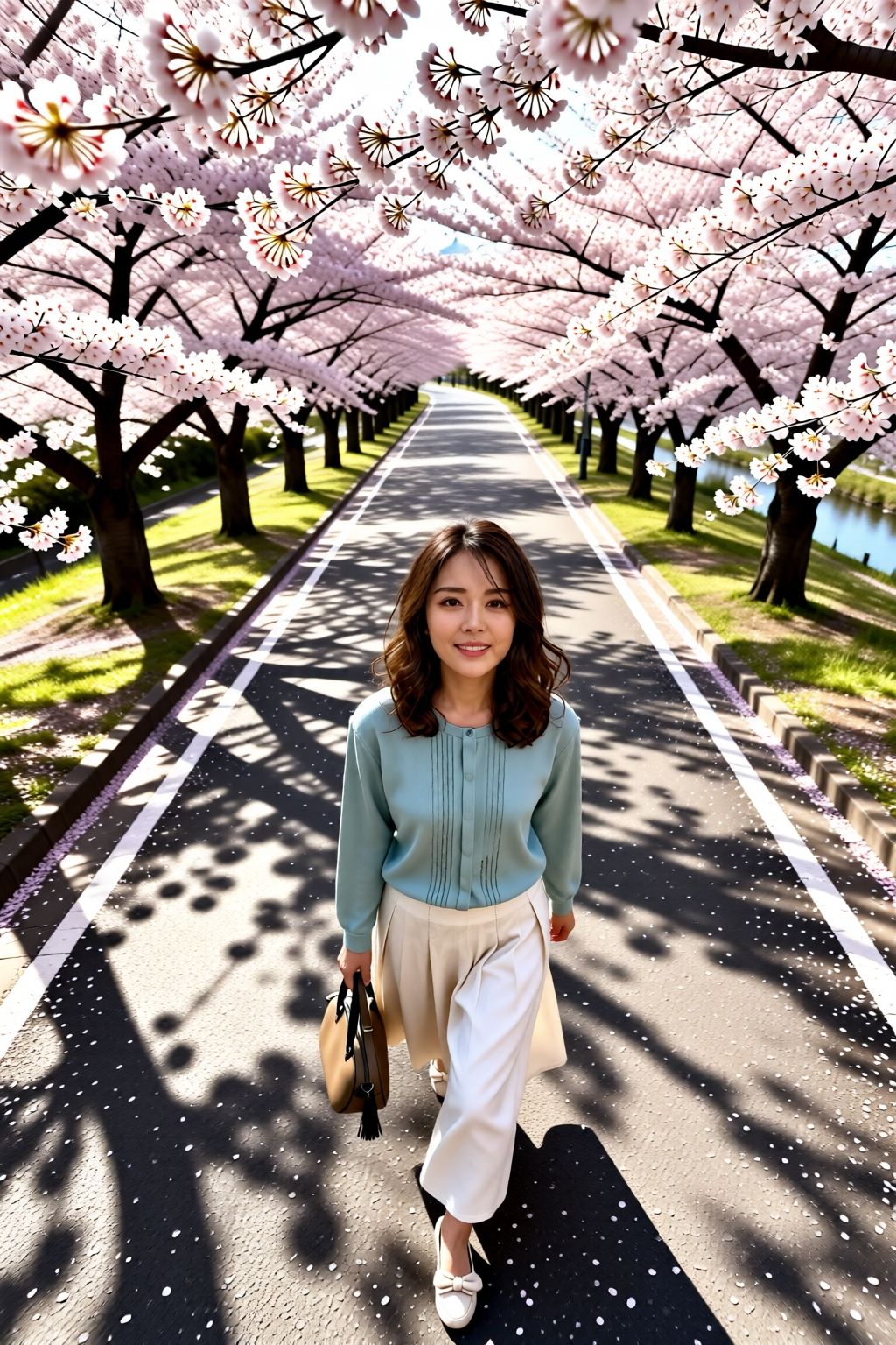 淫ノ宮薫子の「お花見の後は私の花びらをお見せしましょう」 サンプル画像1