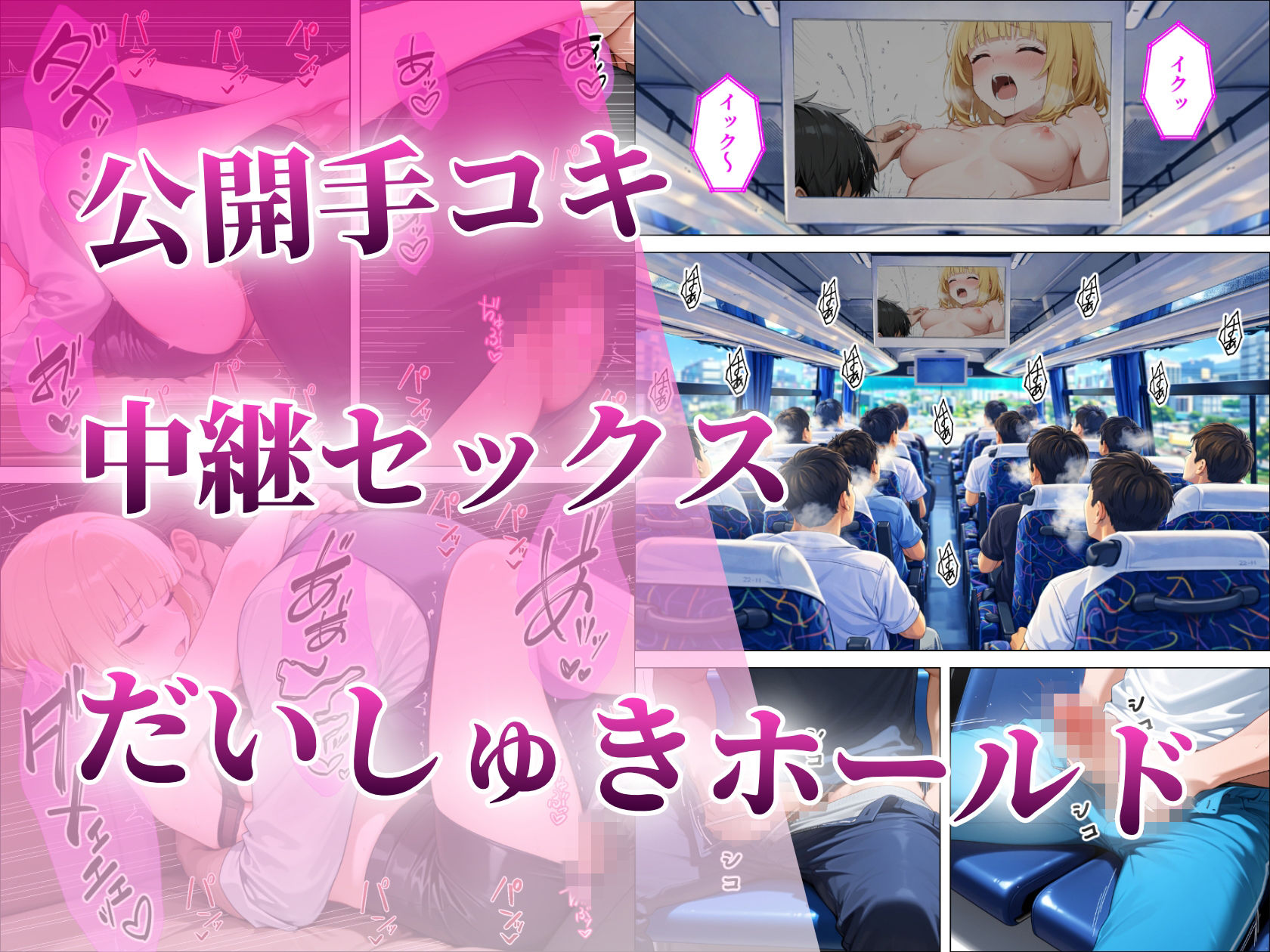 淫乱ギャルバスガイド汁まみれご奉仕ツアー_連日お客に潮だく中出しセックスされる話 サンプル画像7