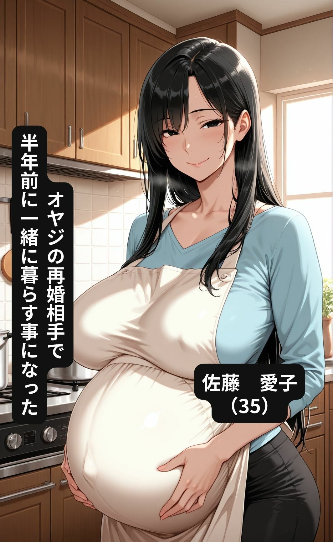 淫乱妊婦の義母がオナニーしていたので俺の奴●にすることにした サンプル画像1