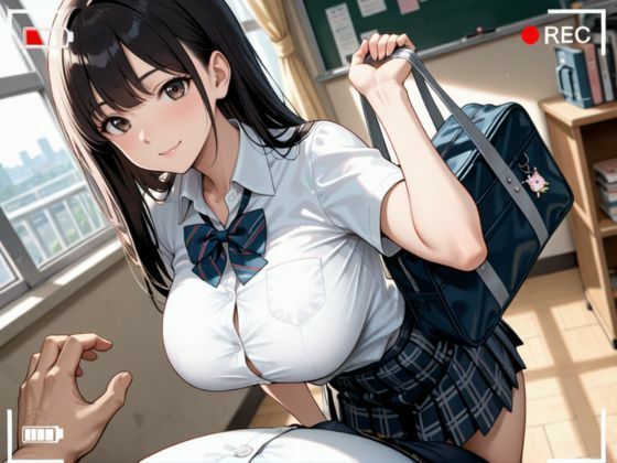 淫乱学園  クラスの巨乳女子校生のハメ撮り記録 サンプル画像1