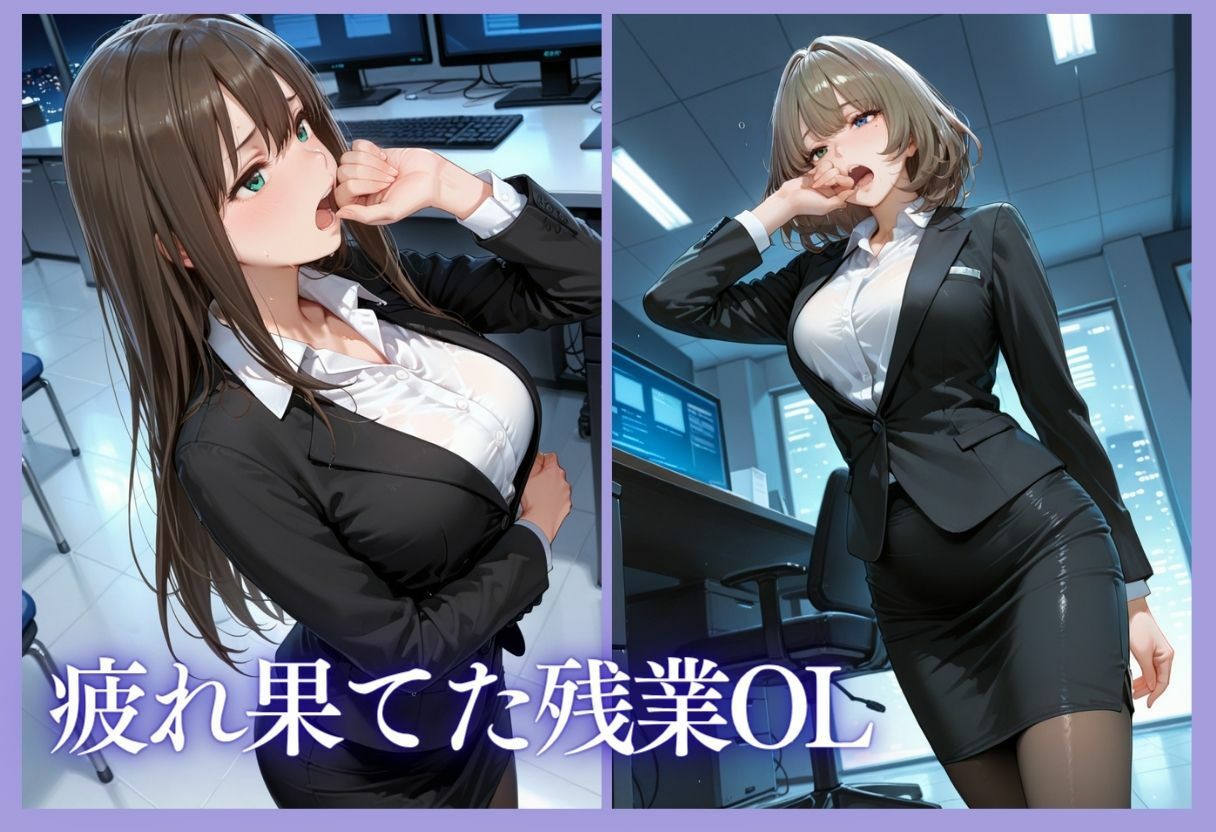 深夜残業OL 〜我慢の限界を迎えた同僚にオフィスで犯●れ、事後即2回戦中出しされるまでVol.1 サンプル画像4