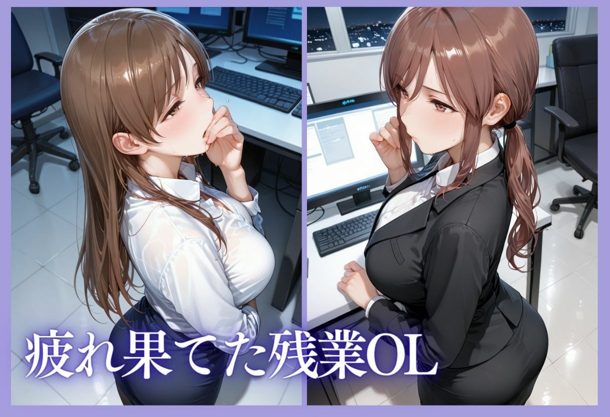 深夜残業OL 〜我慢の限界を迎えた同僚にオフィスで犯●れ、事後即2回戦中出しされるまでVol.5 サンプル画像4