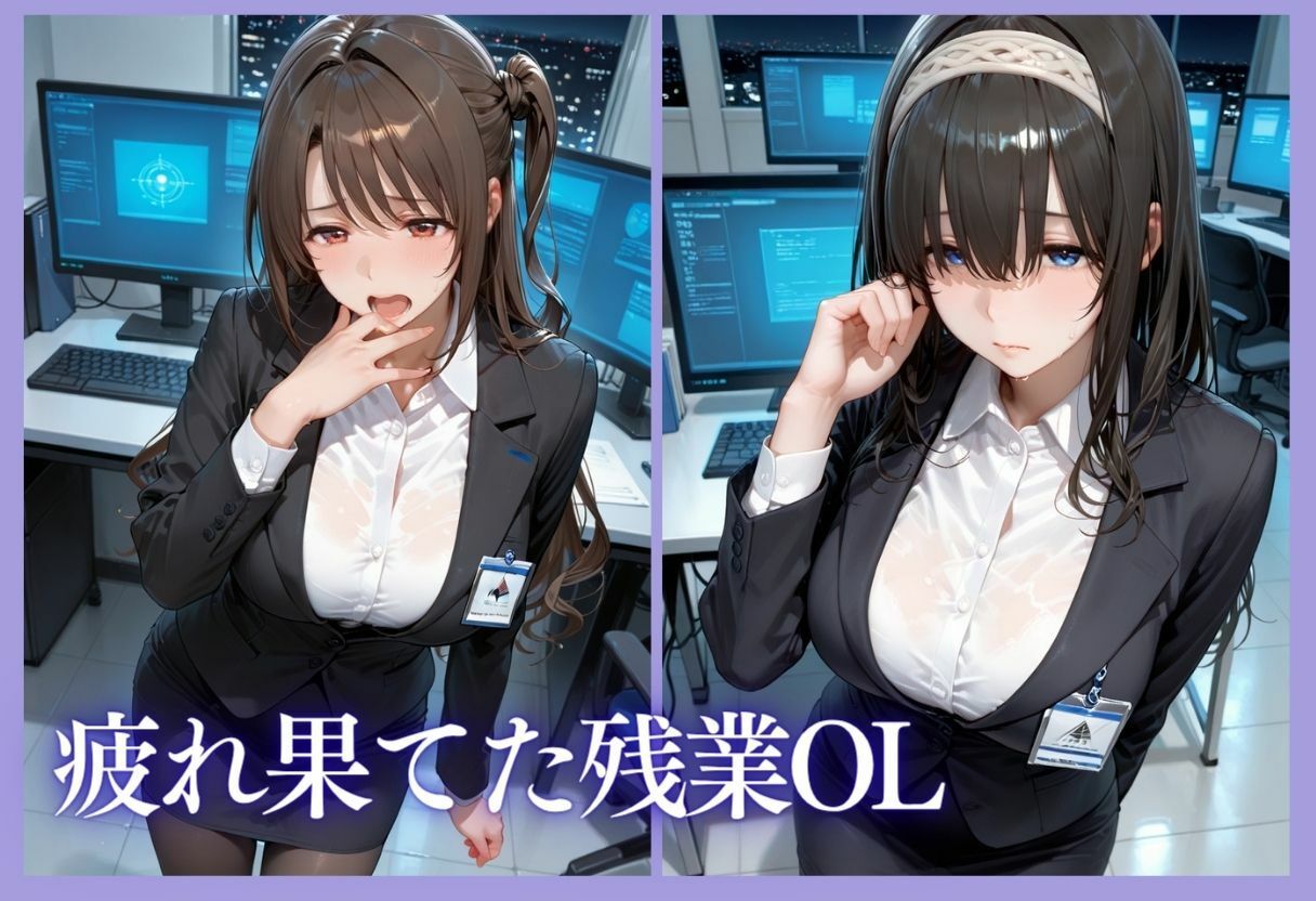 深夜残業OL 〜我慢の限界を迎えた同僚にオフィスで犯●れ、事後即2回戦中出しされるまでVol.9 サンプル画像4