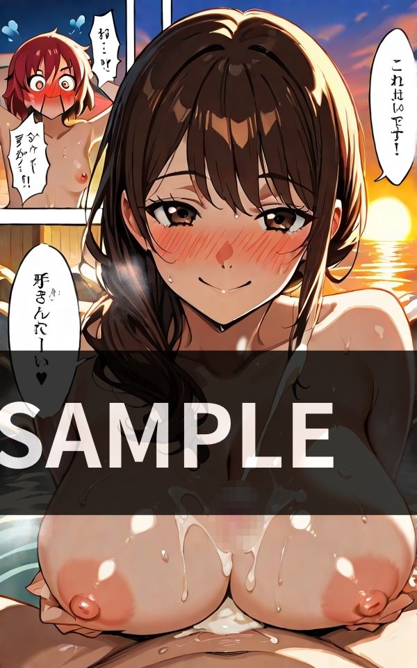 混浴温泉で 女友達が大暴走 みんなの前でエッチな コトしちゃった。 サンプル画像2