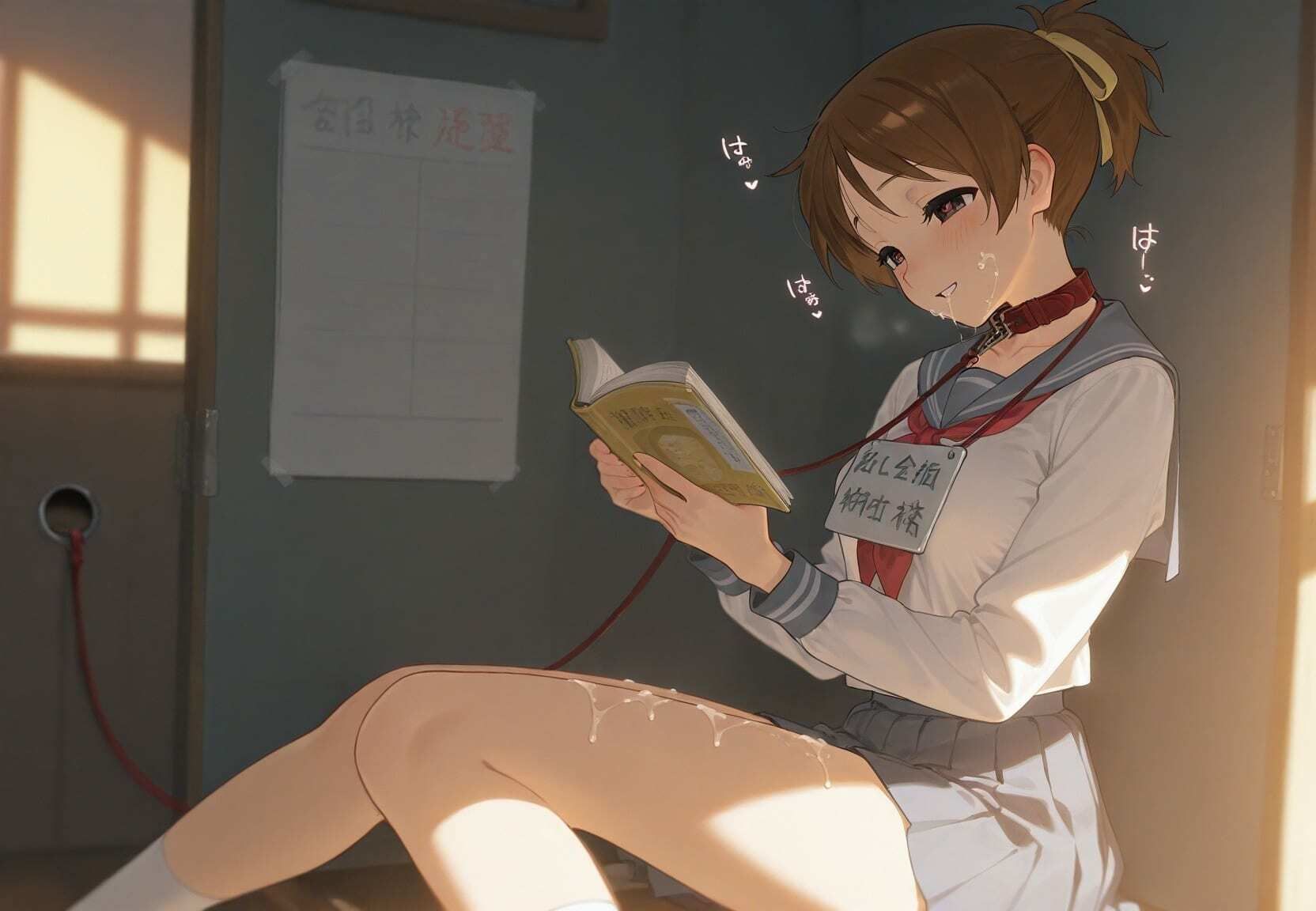 清楚JK彼女が文化祭で「全員の精液受けます」って公衆便器化www け〇おん！ サンプル画像5