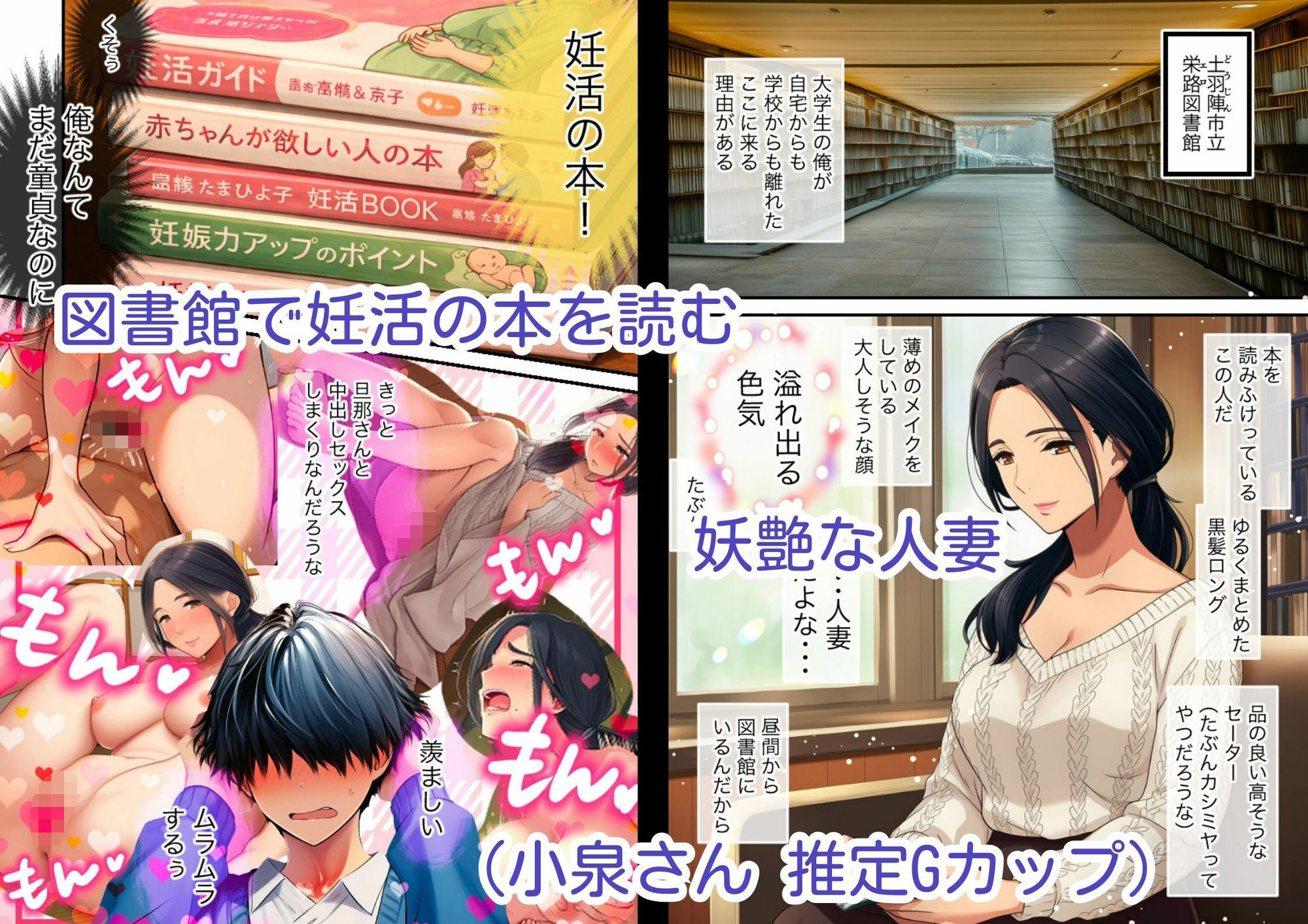 清楚なのに積極的な巨乳人妻、孕ませ希望の未亡人だった サンプル画像2