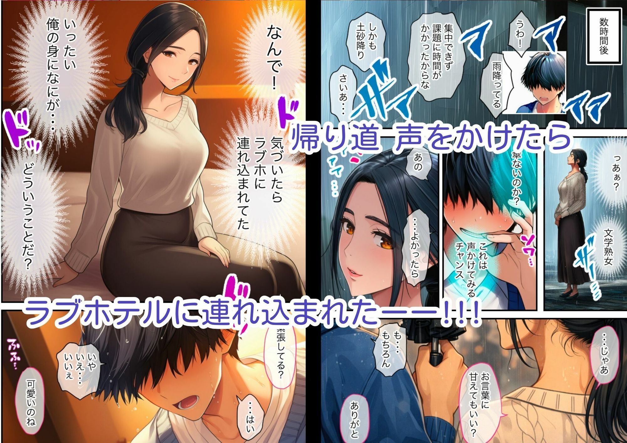 清楚なのに積極的な巨乳人妻、孕ませ希望の未亡人だった サンプル画像3