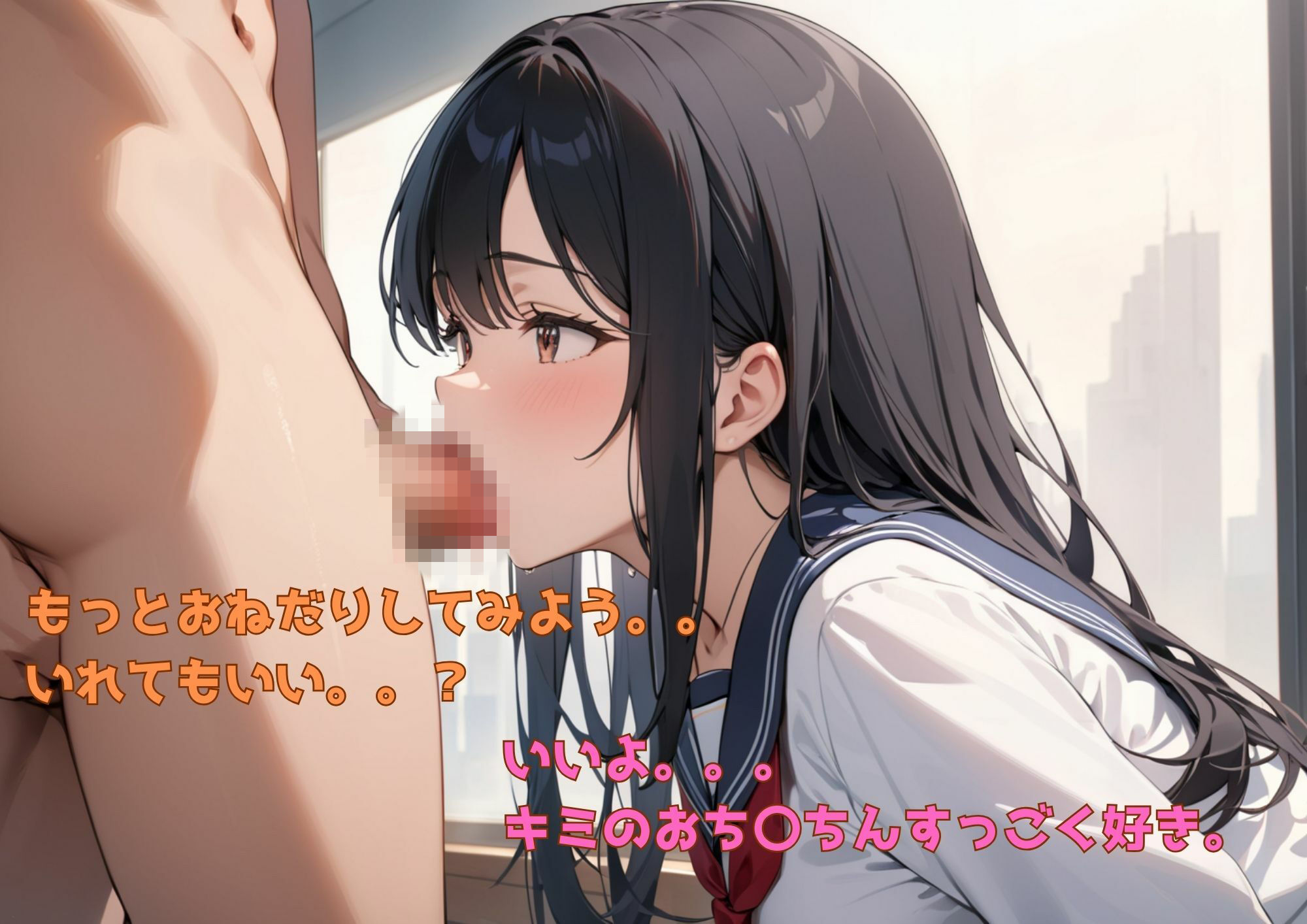 清楚な美少女なのに裏ではま〇こを広げて喘ぐビッチだった件 サンプル画像6